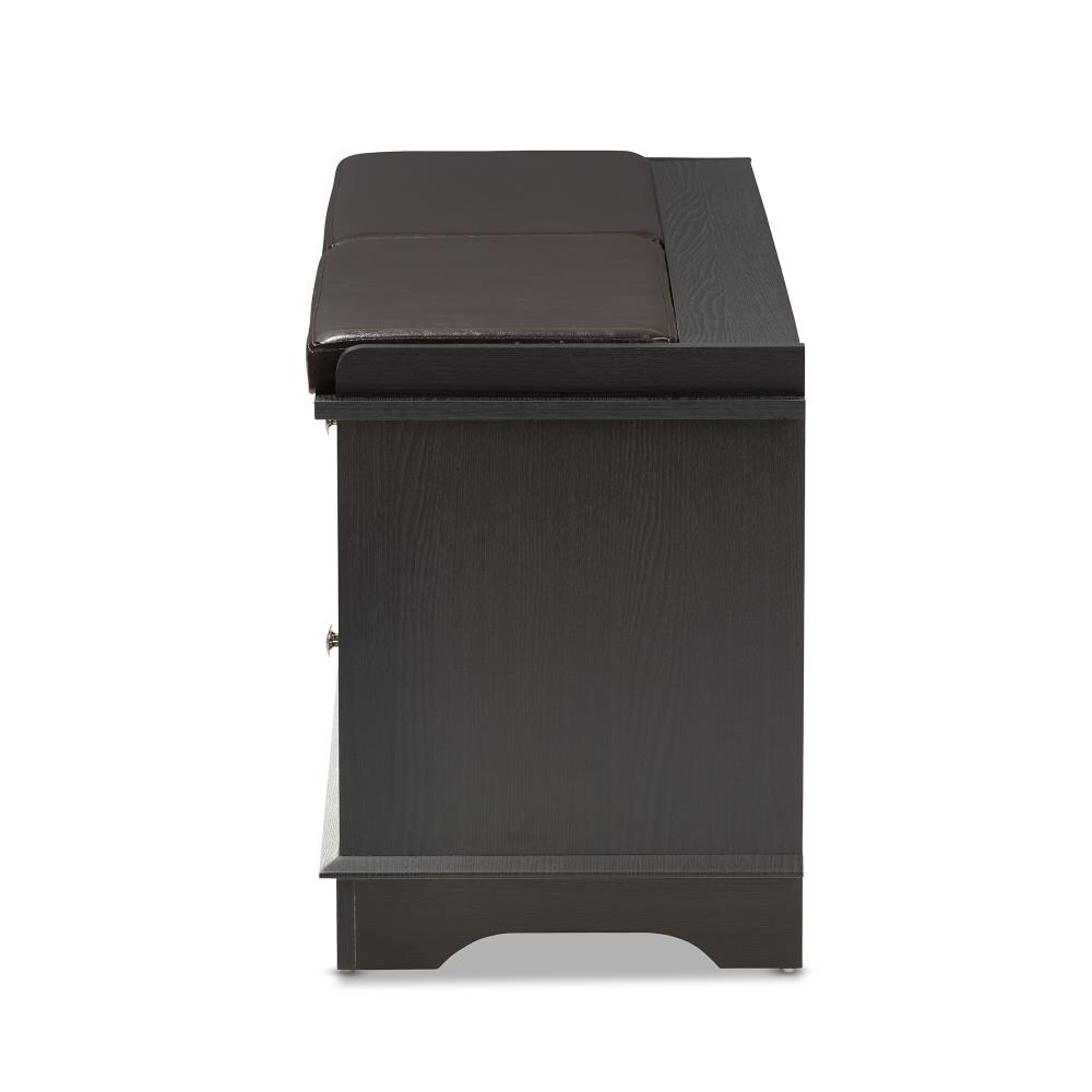 Baxton Studio 20 67 In H 8 Pair Espresso Composite Shoe Cabinet At   09145194 