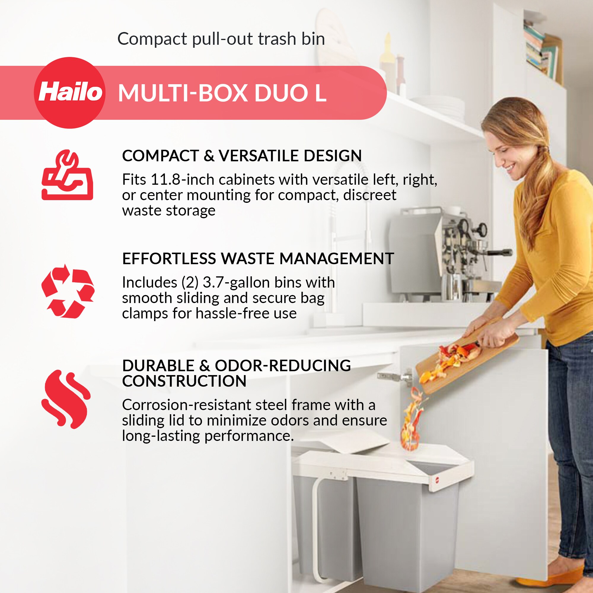 Hailo 412024 Pullout-Trash-Cans - View #2