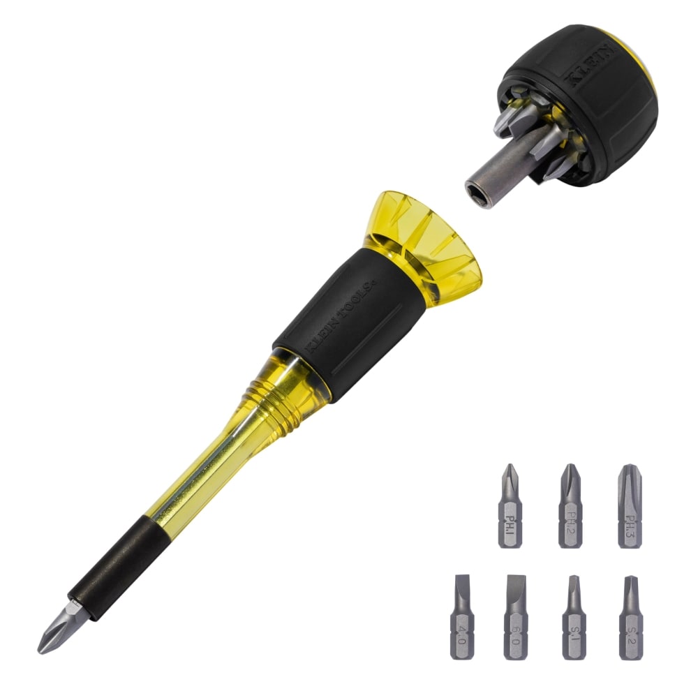 Klein Tools Klein Tools 8-in-1 Tru-Grip Screwdriver w/ Stubby