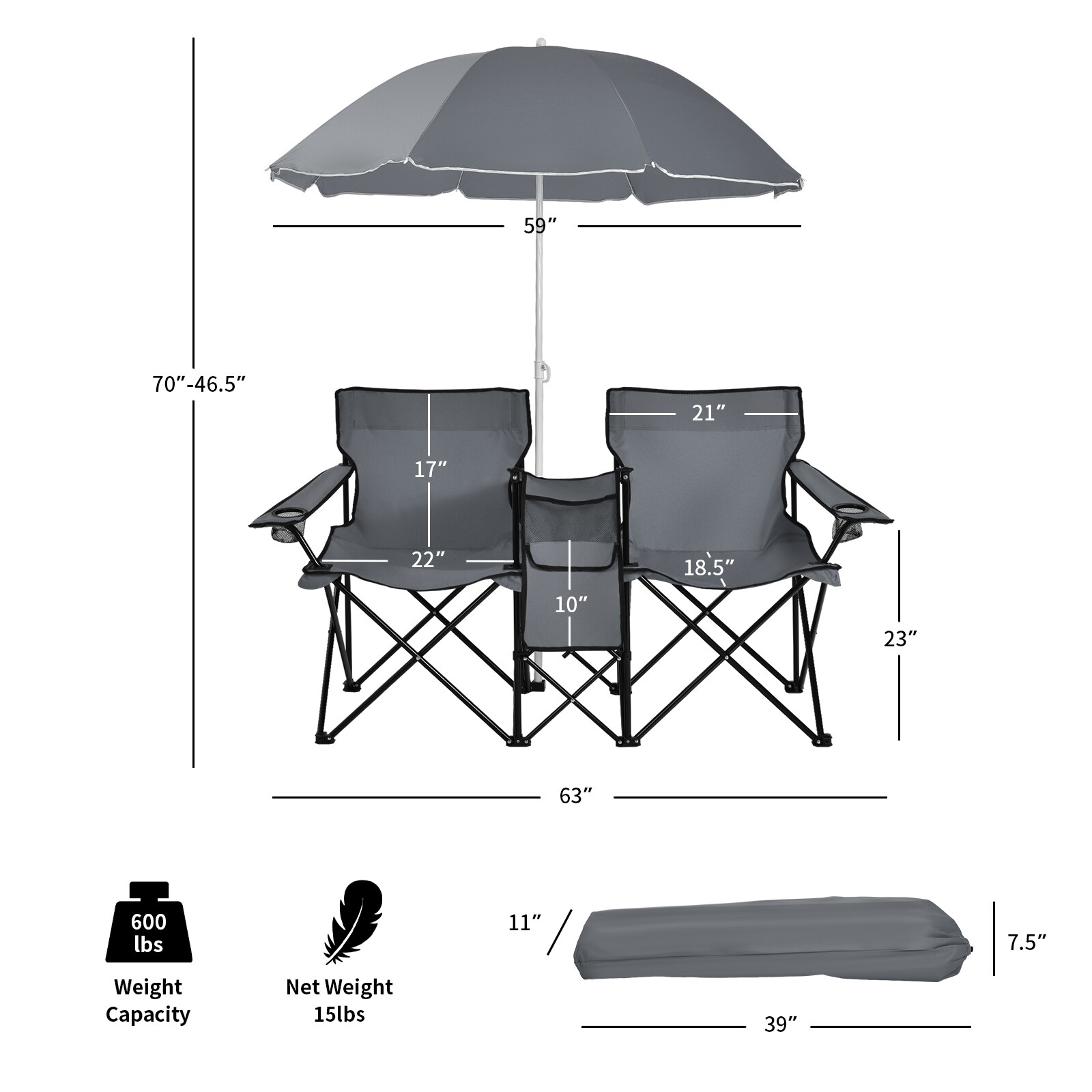 Costway OP70621GR Patio-Chairs - View #10