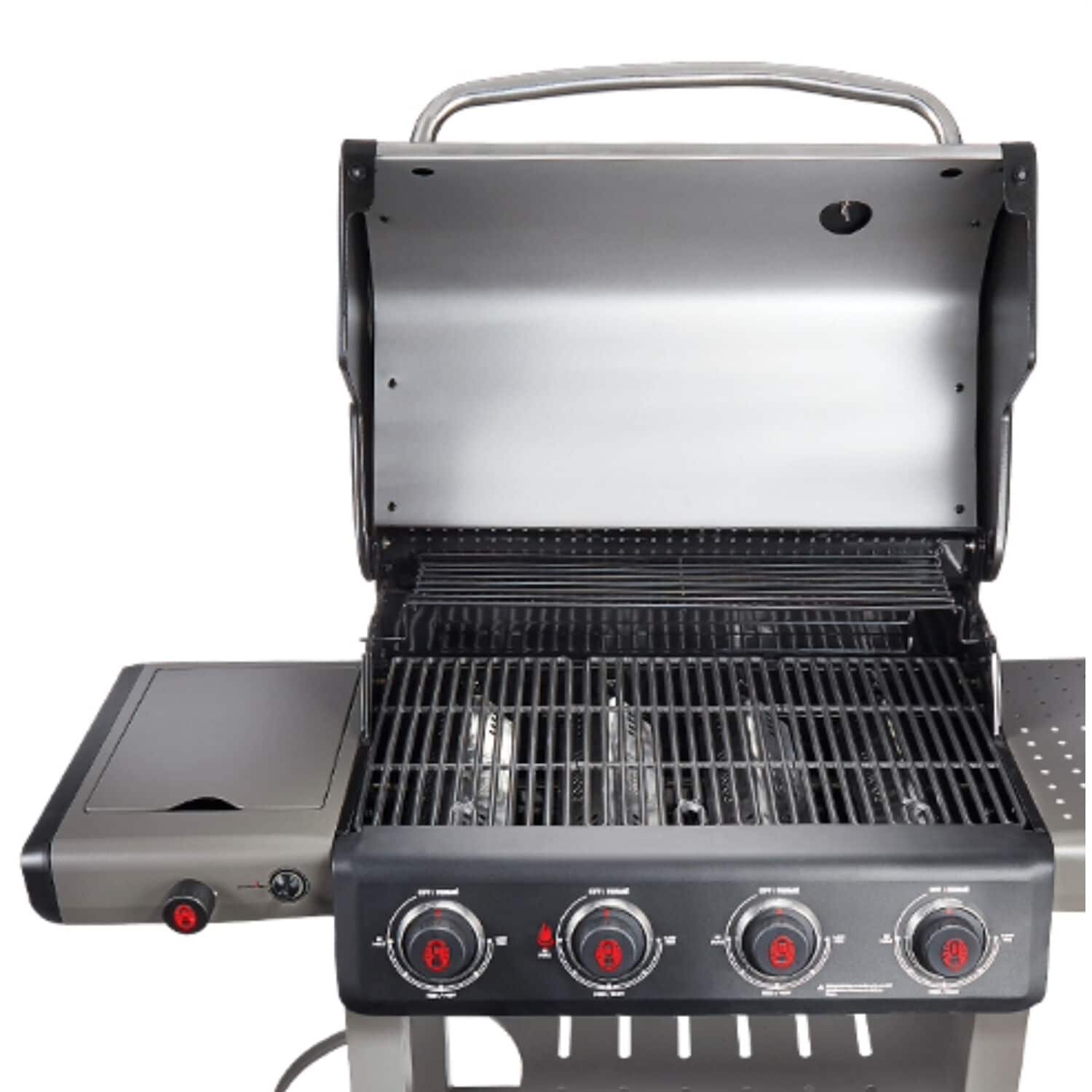 Coleman 4-Burner Stainless Steel Propane Gas Grill with Side Burner