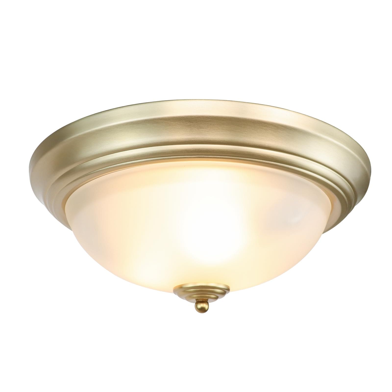 LTMATE LSWL036-SB JAZAVA 1 -Light 10.98-in Matte Gold Flush Mount Light