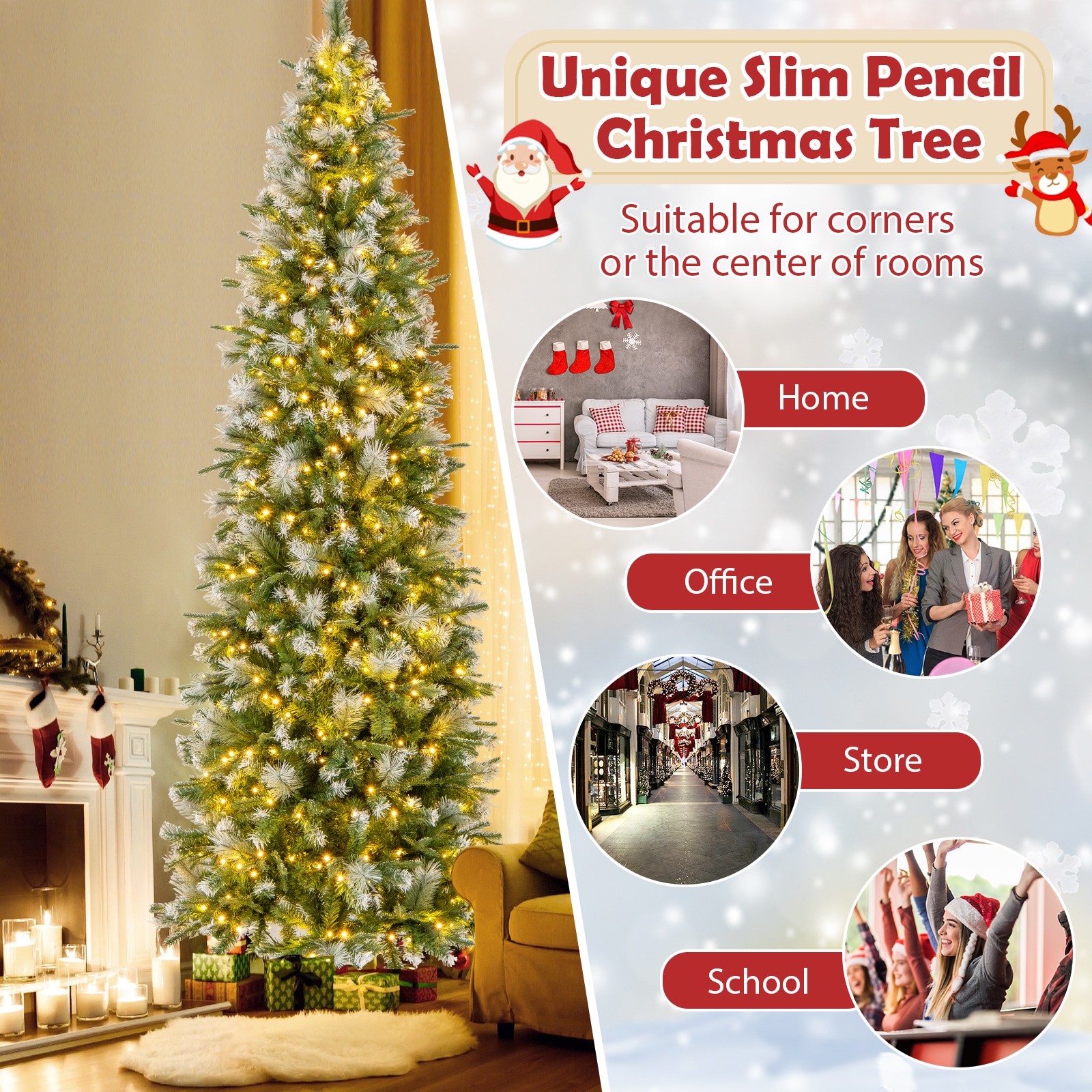 WELLFOR GG-293823AAK Artificial-Christmas-Trees - View #5