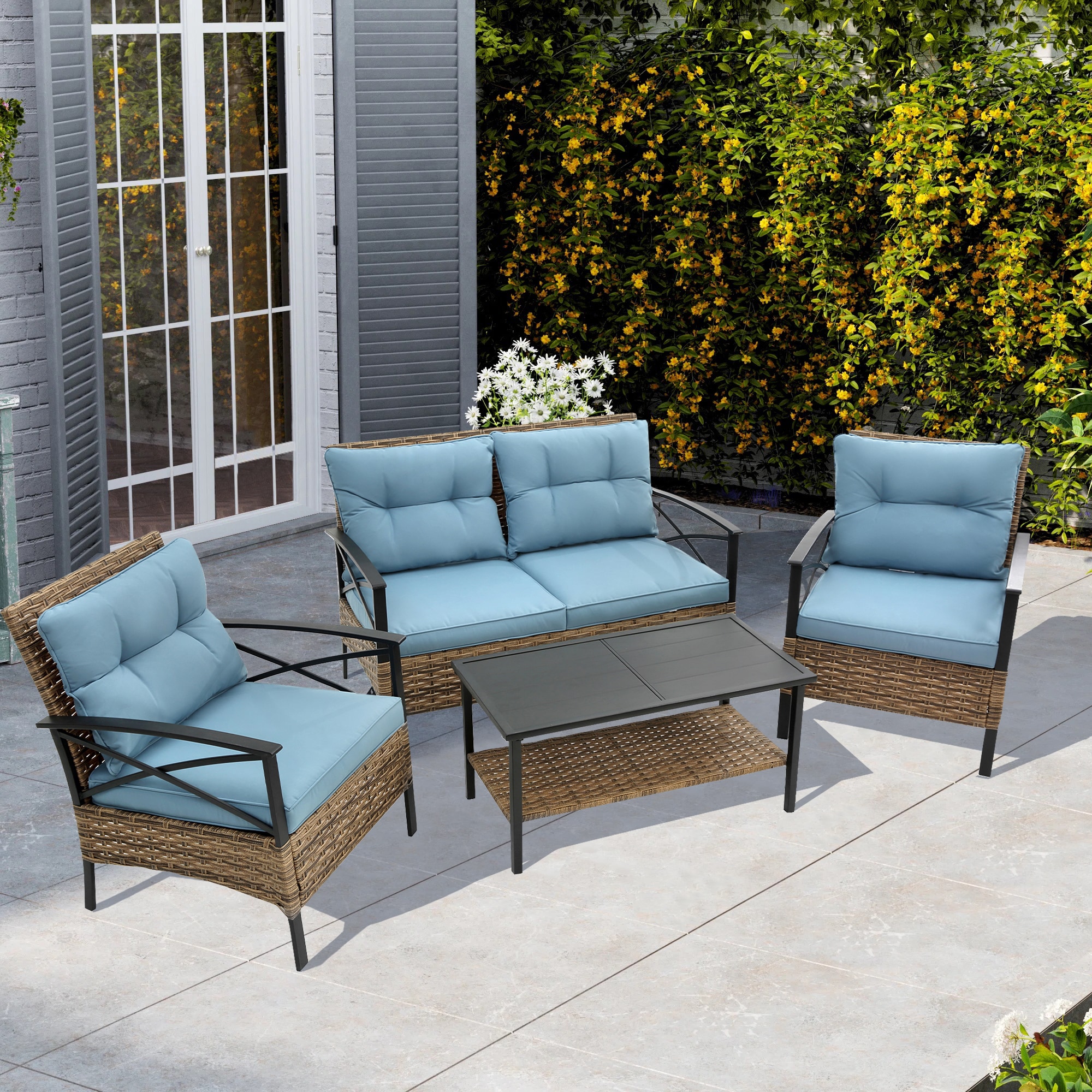 Forclover MONLDS03BE Patio-Conversation-Sets - View #5