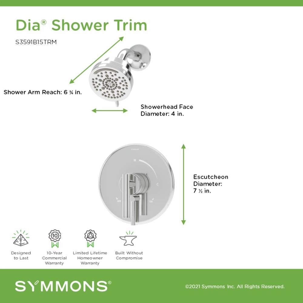 Symmons S3591B15TRM Tub-Shower-Faucets - View #2