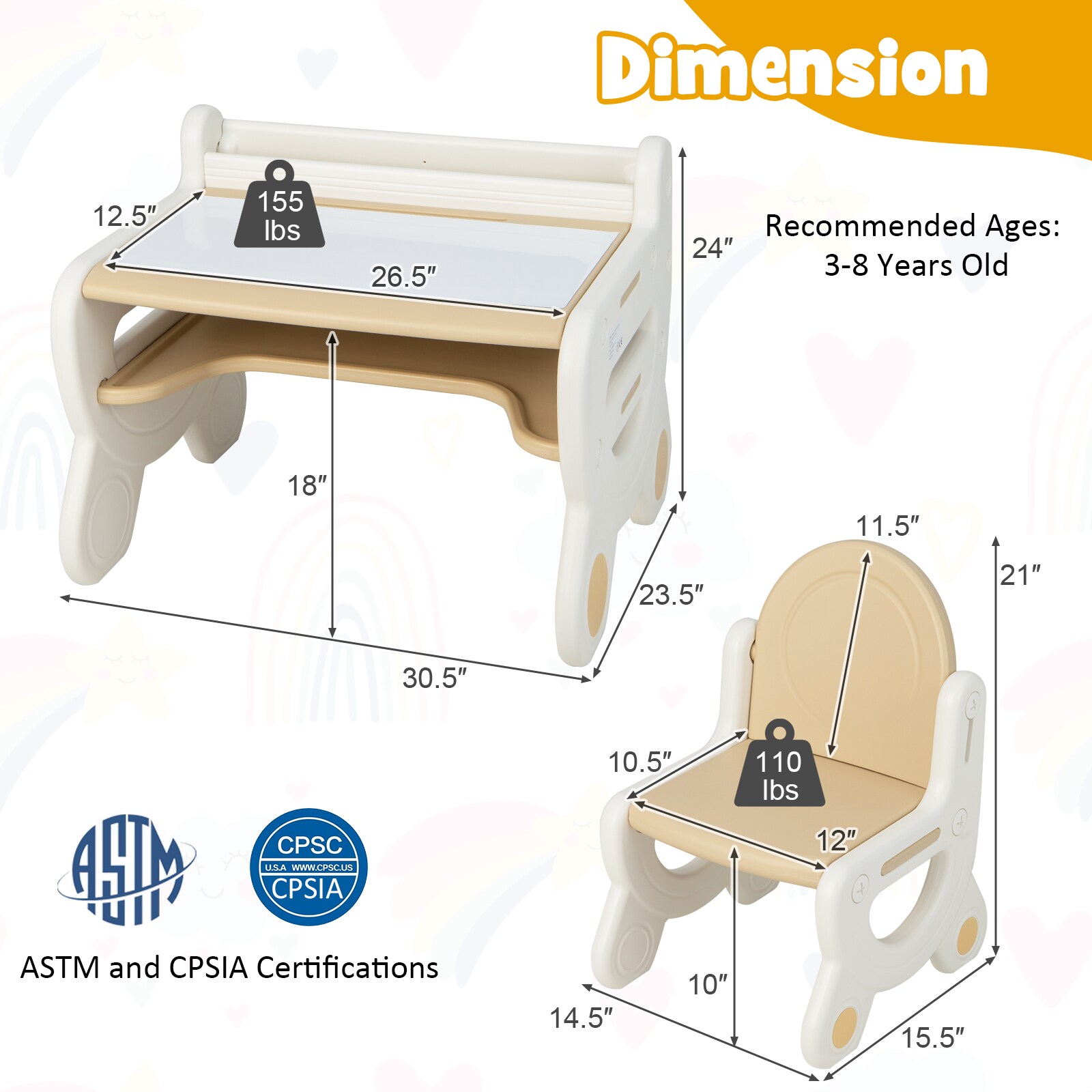 SUGIFT Paintable Erasable Graffiti Desktop With Watercolor Pens And ...