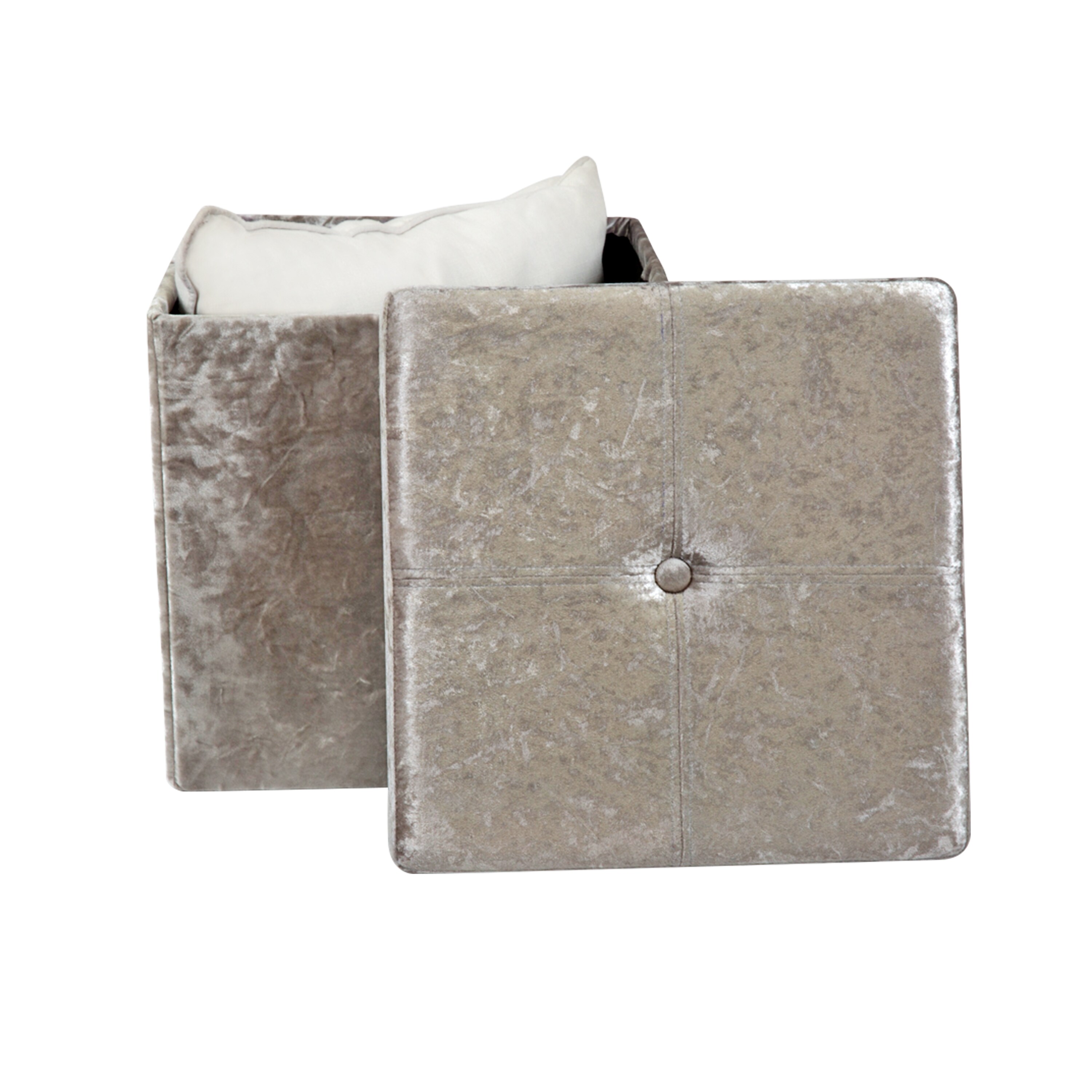 Simplify F-0649-SILVER Indoor-Ottomans - View #4