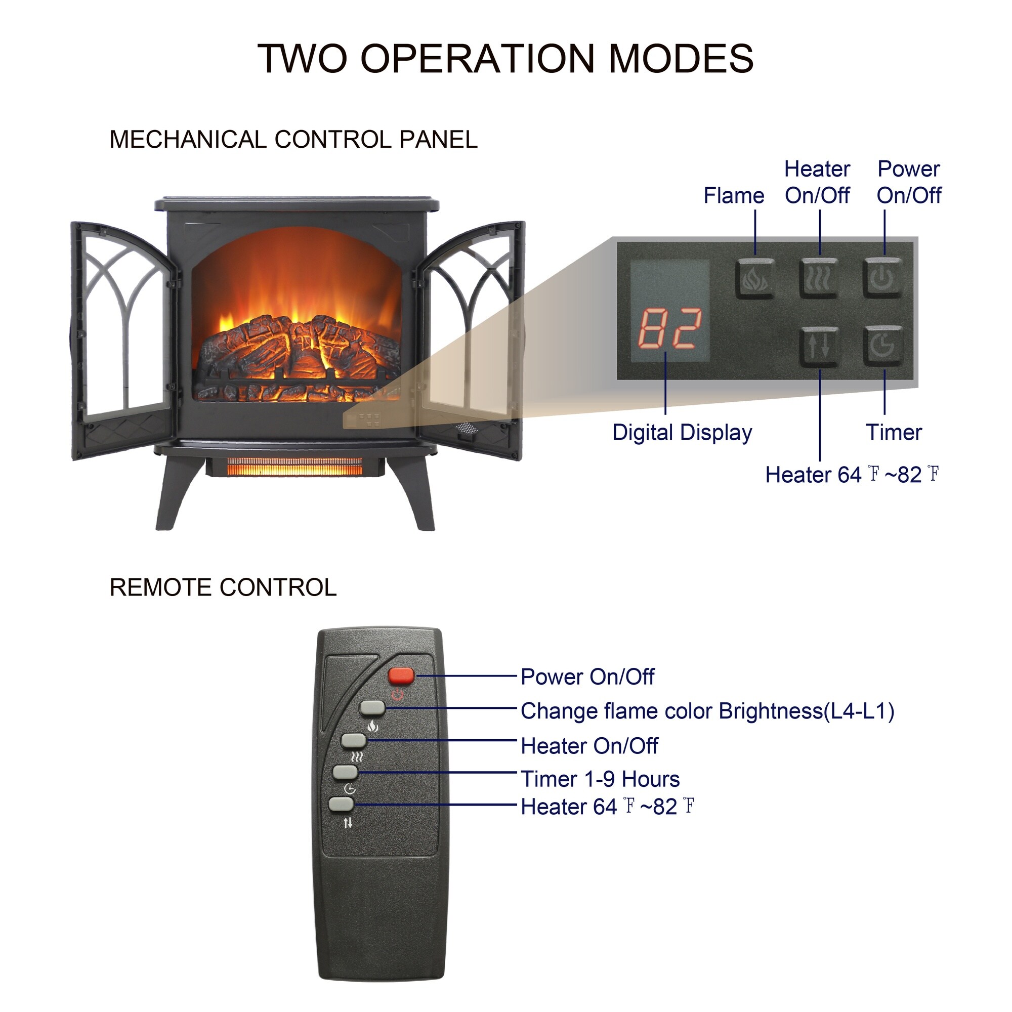 Dimakai DK-W1769112701 Electric-Fireplaces - View #4