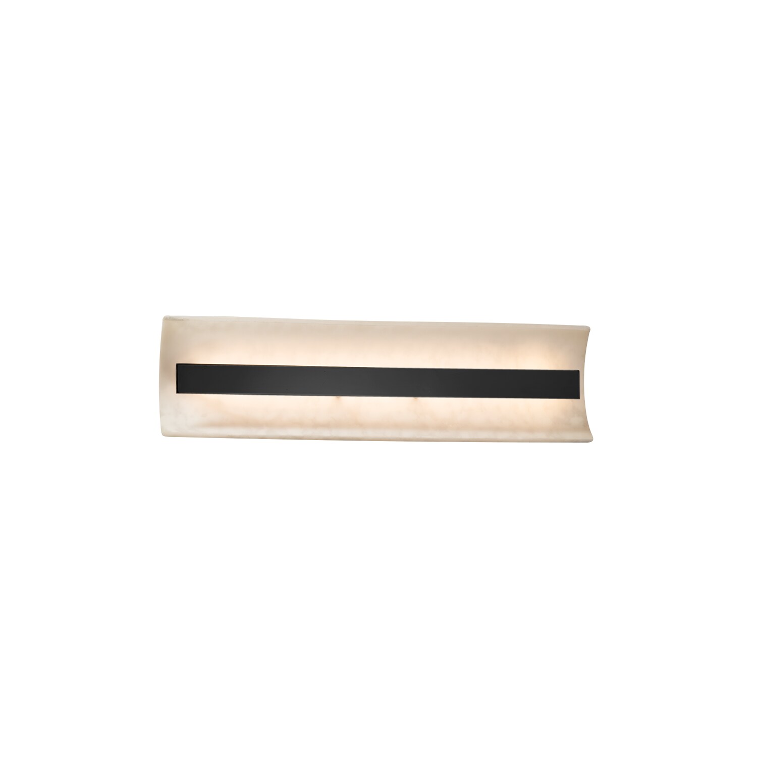 Justice Design Group CLD-8621-MBLK Clouds 21-in 1-Light Matte Black LED Transitional Vanity Light
