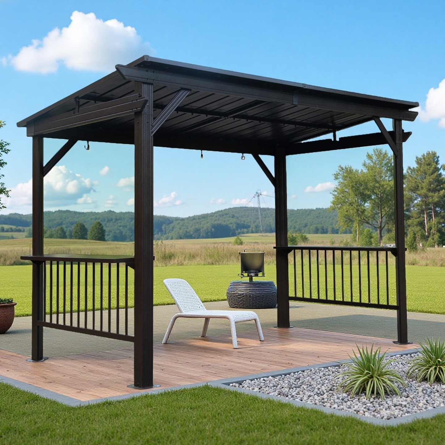 ToolCat BZ2-29-PW Wood-Resin-Gazebos - View #11