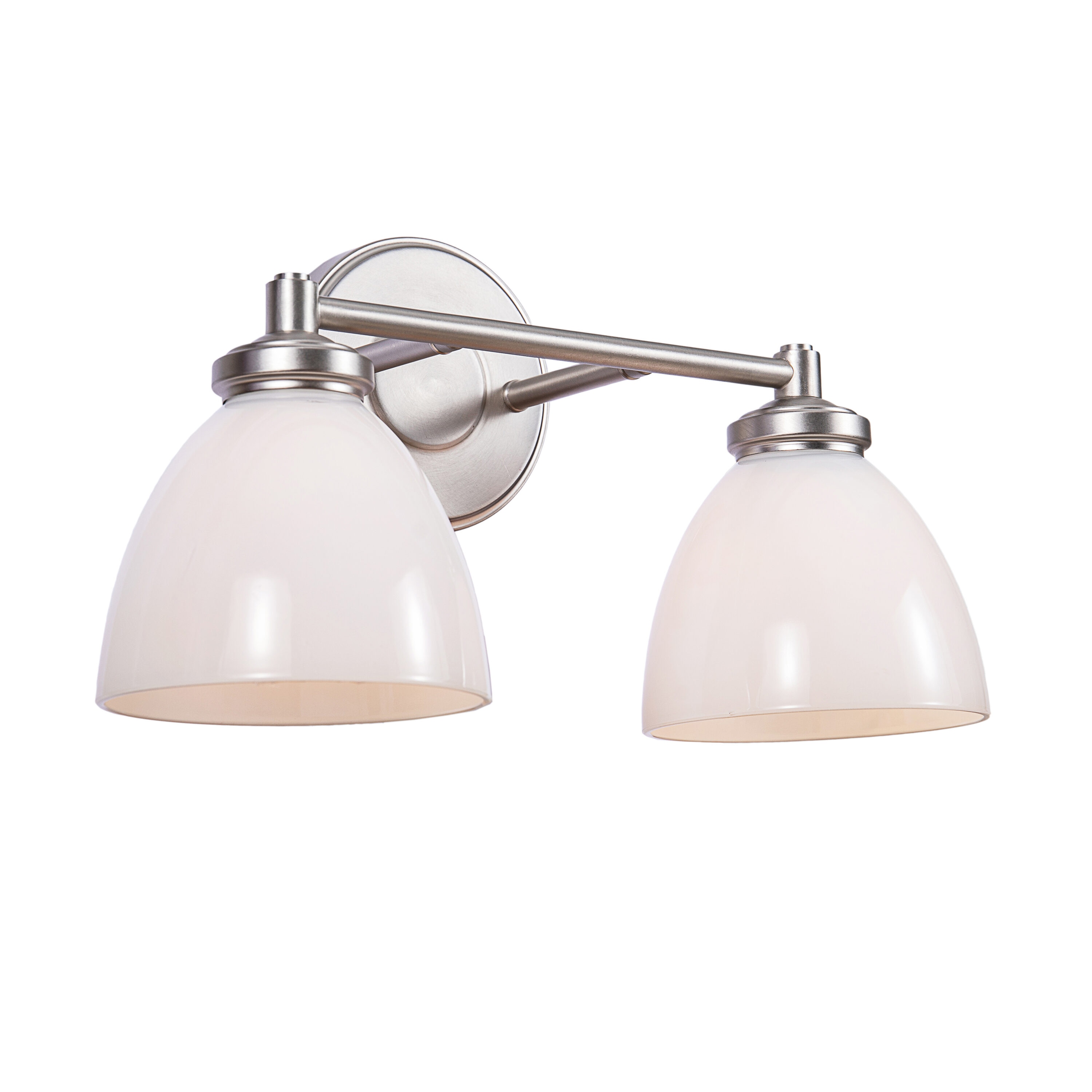 Aspen Creative Corporation 62280 15-in 2 -Light Brushed Nickel Transitional Vanity light