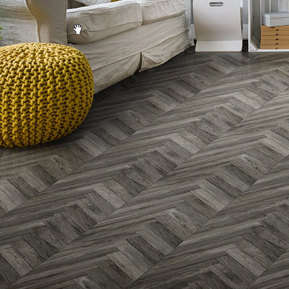Congoleum (Sample) AirStep Advantage Wonder Porpoise Waterproof Wood Look Glue Down Sheet Vinyl