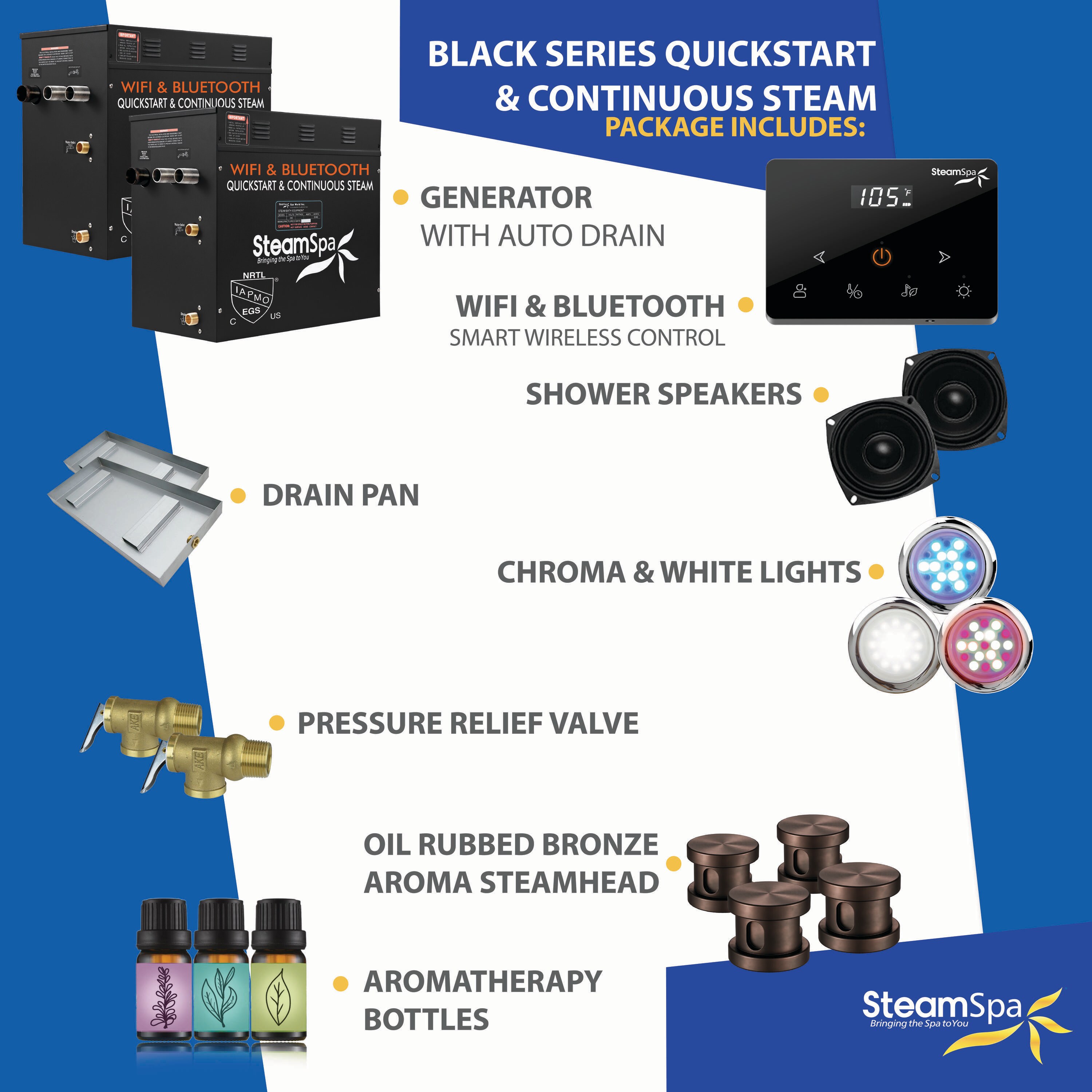 SteamSpa BKW2400ORB-A Steam-Showers - View #6