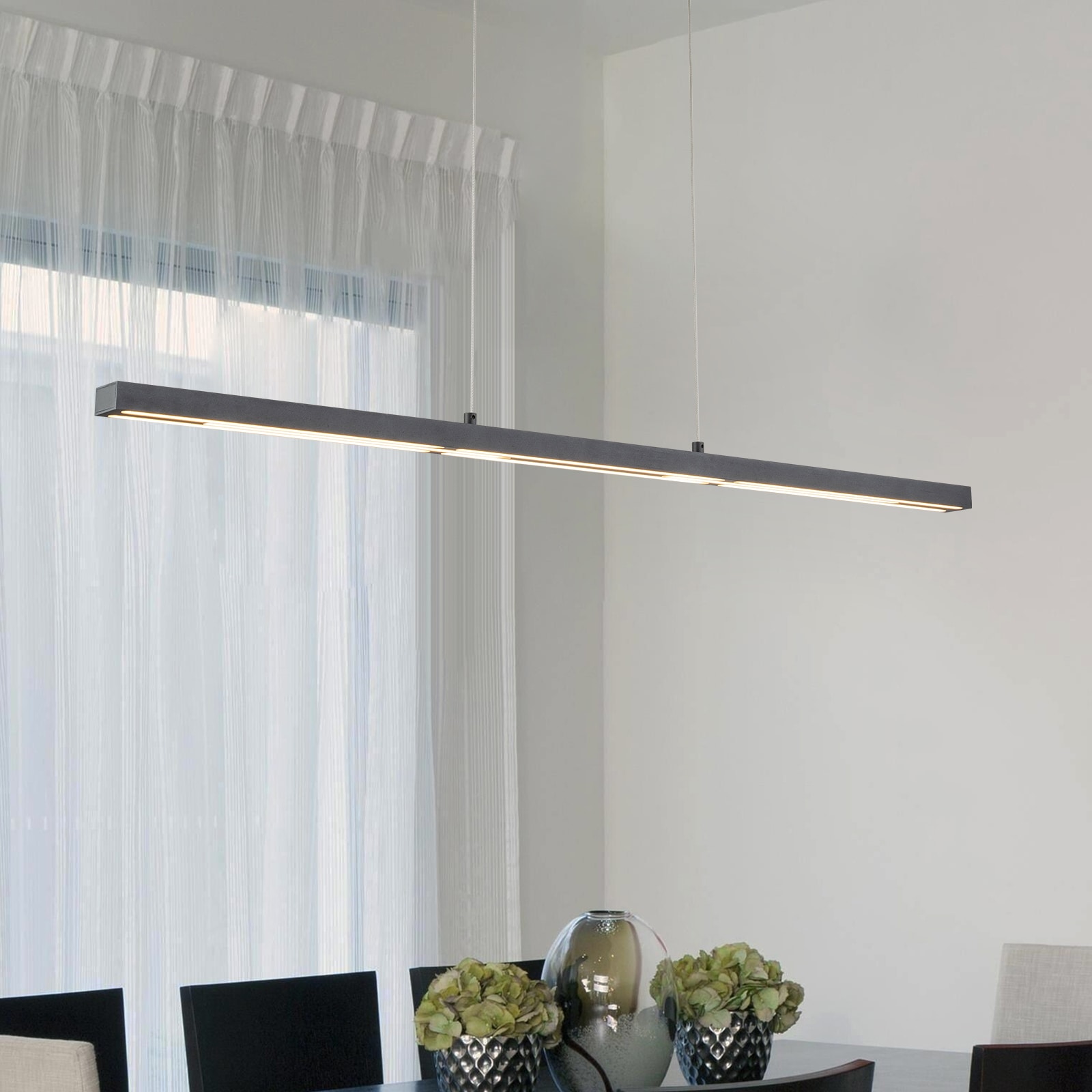 Rennnsan Sam 2-Light Matte Black Modern/Contemporary Linear