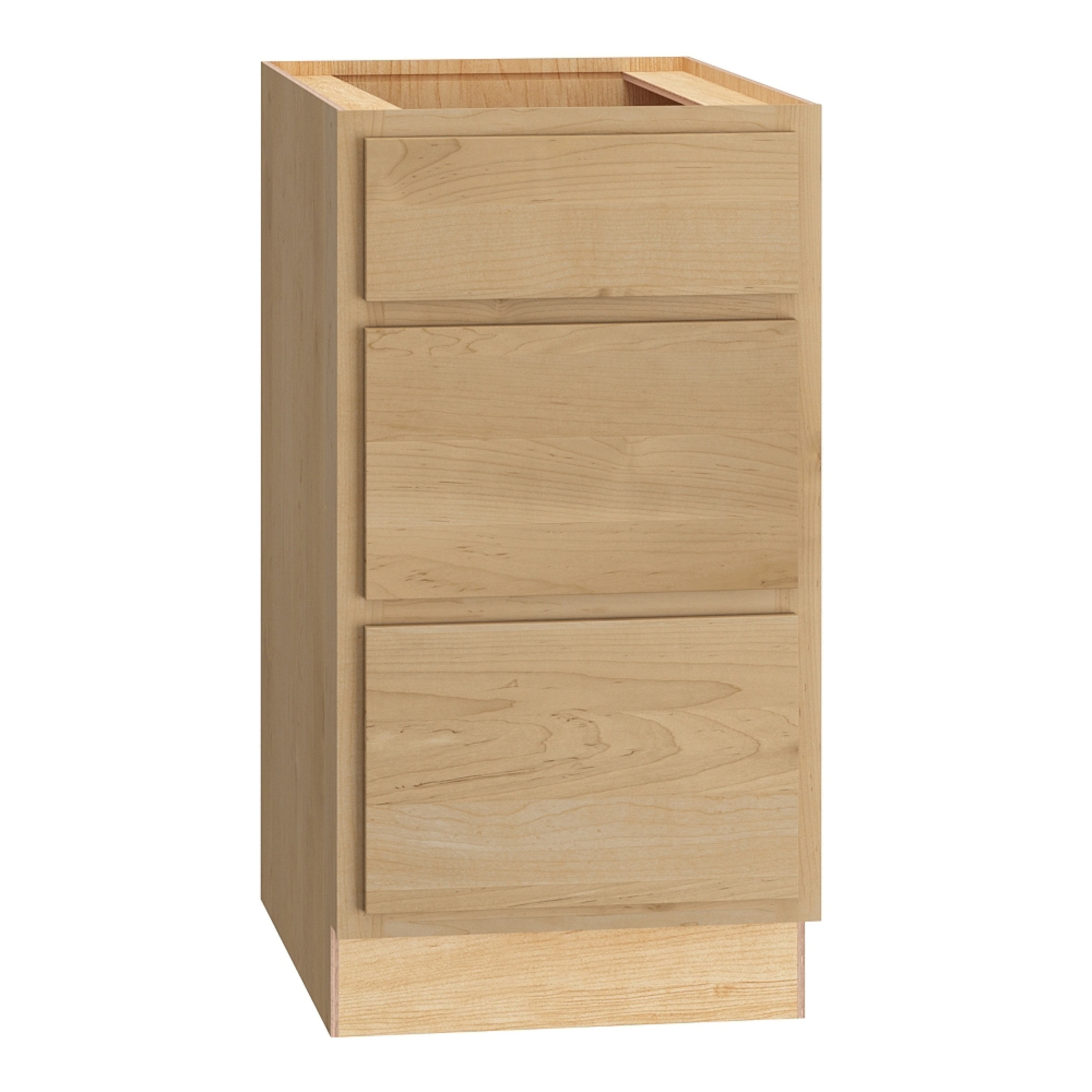 Diamond Express Jamestown 18-in W x 34.5-in H x 24-in D Coastline Partial Overlay Stained Drawer Base Fully Assembled Plywood Cabinet Recessed Panel Shaker