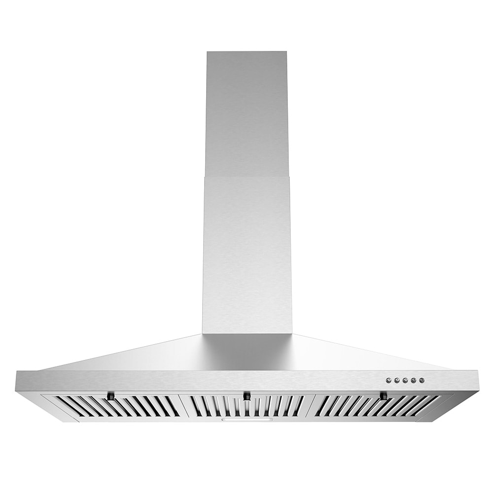 Streamline Patria 36-in 220-CFM Convertible Brushed Stainless Steel  Wall-Mounted Range Hood with Charcoal Filter in the Wall-Mounted Range  Hoods department at