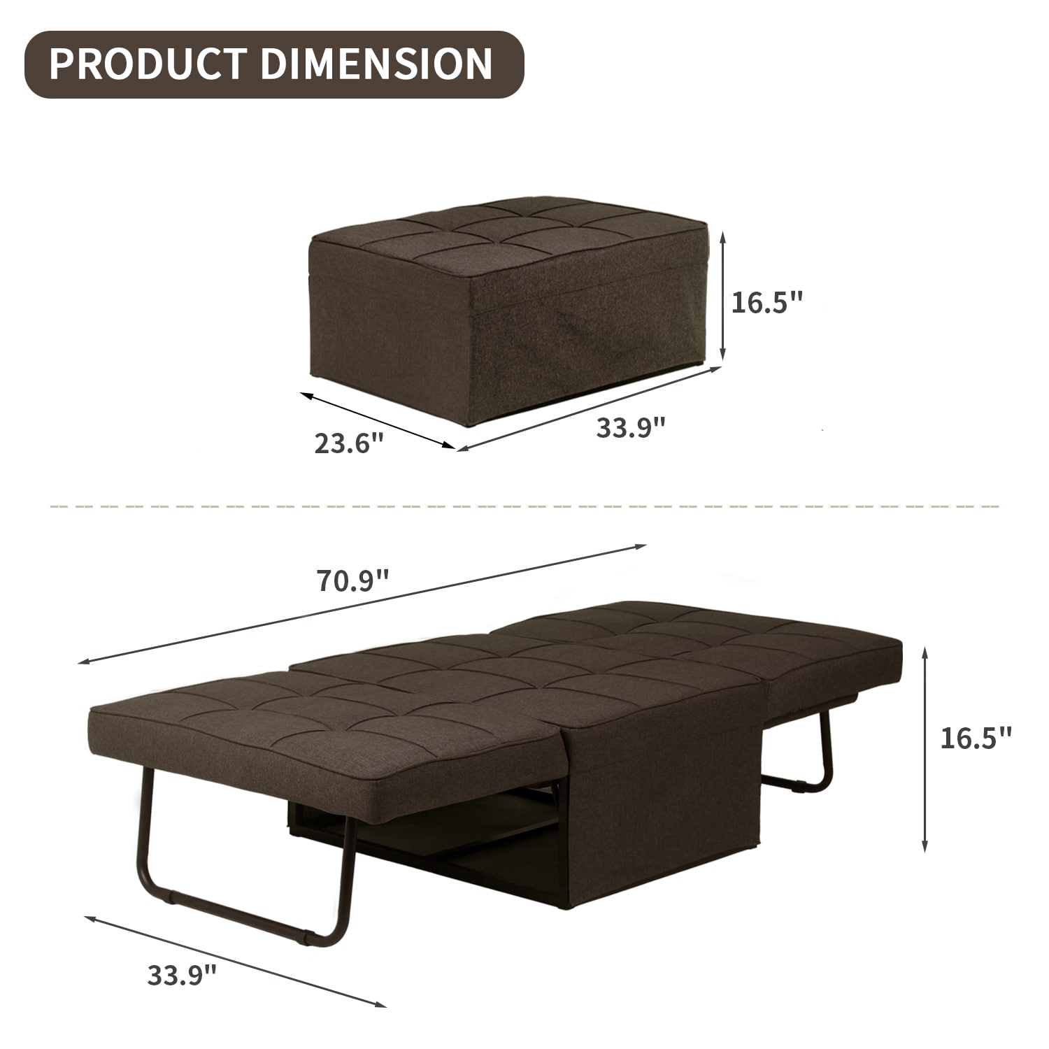 Ainfox WUL022-BN futons - View #6