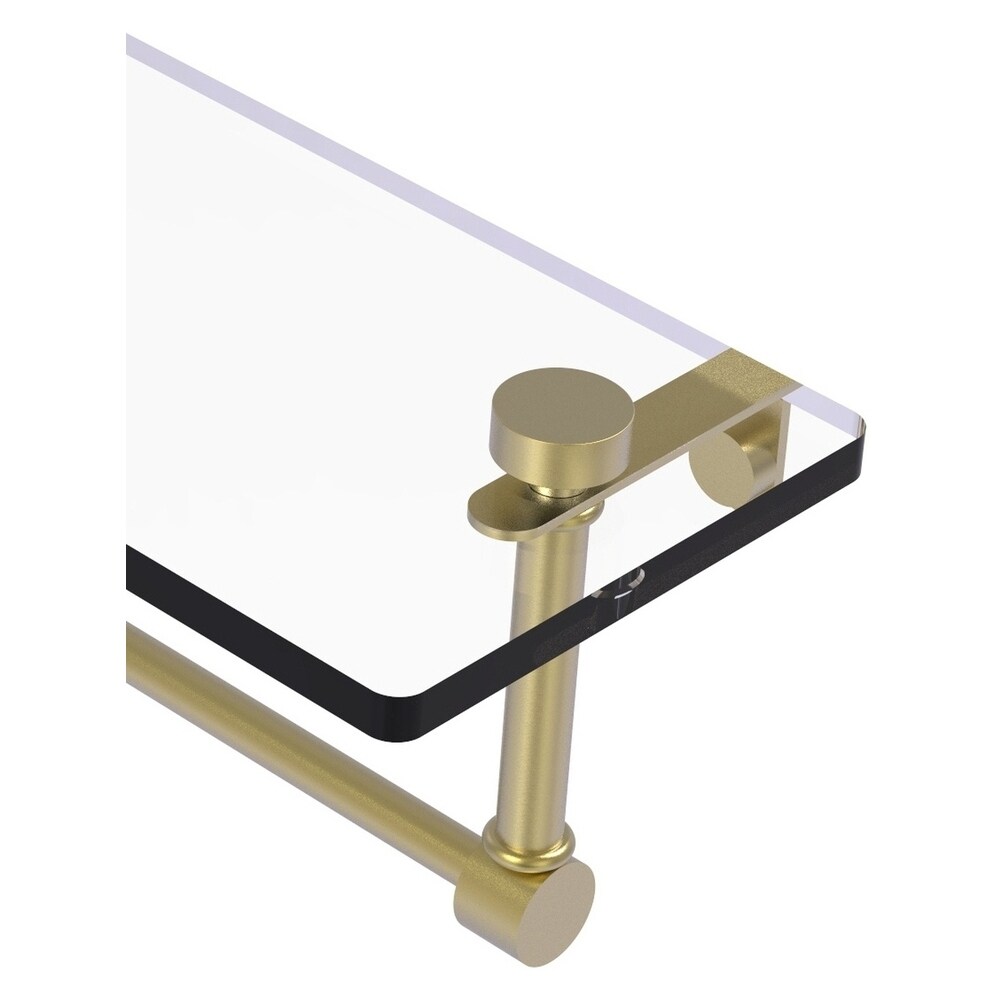 aluminum dual tier bathroom gold brass