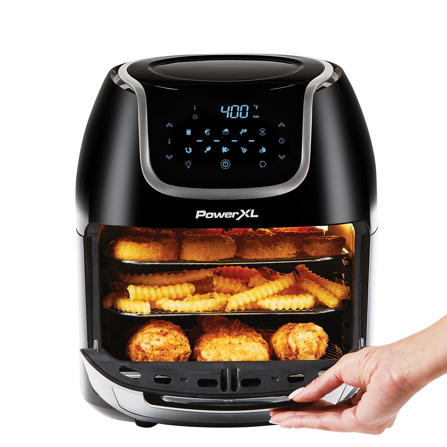 Pro Breeze 12.7 Quarts Large Air Fryer Oven - Air Fryer Toaster Oven, 19  Accessories, 12-in-1 Cooking Modes including Rotisserie & Food Dehydrator 