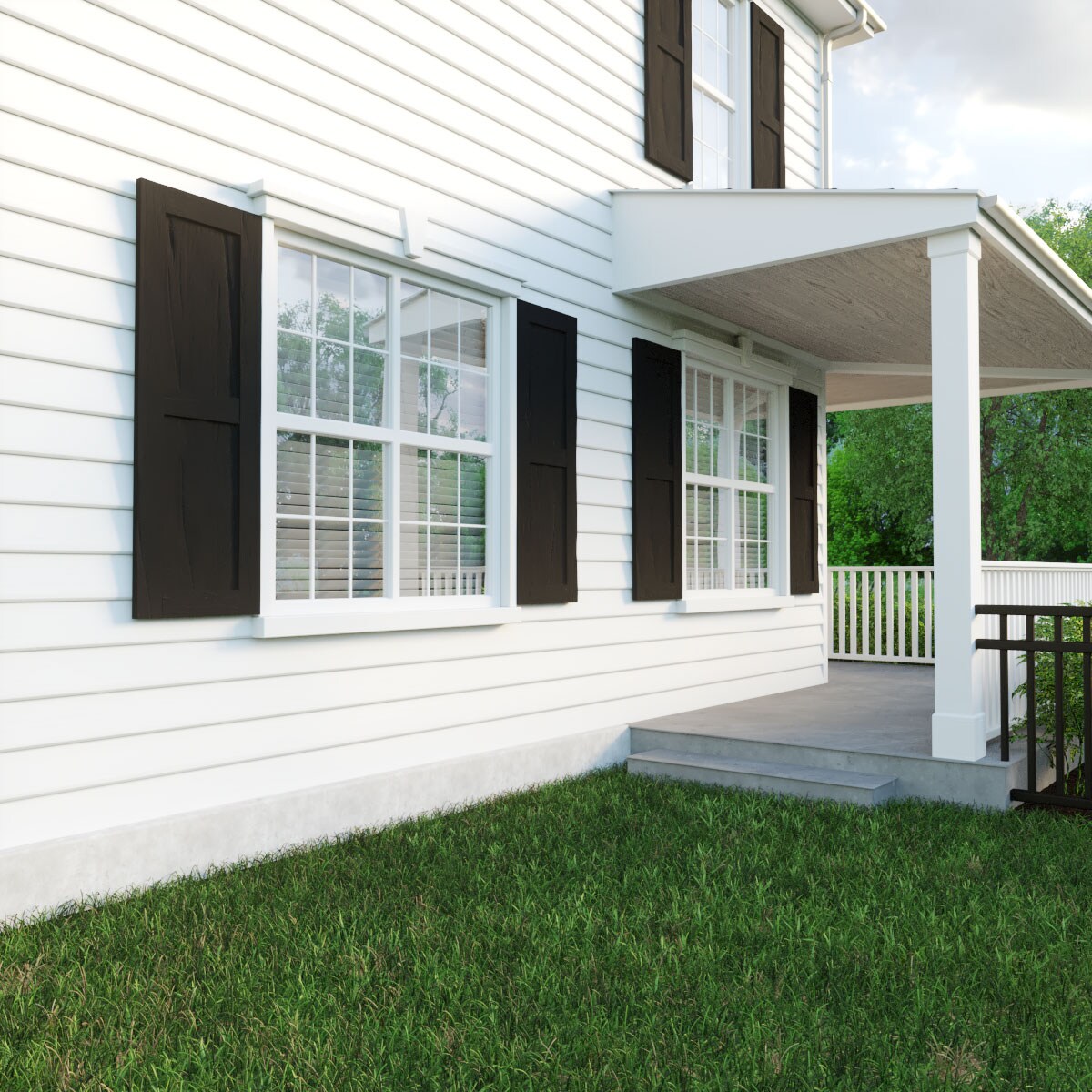 Ekena Millwork SHUFP18X26RWPR Exterior-Shutters - View #9