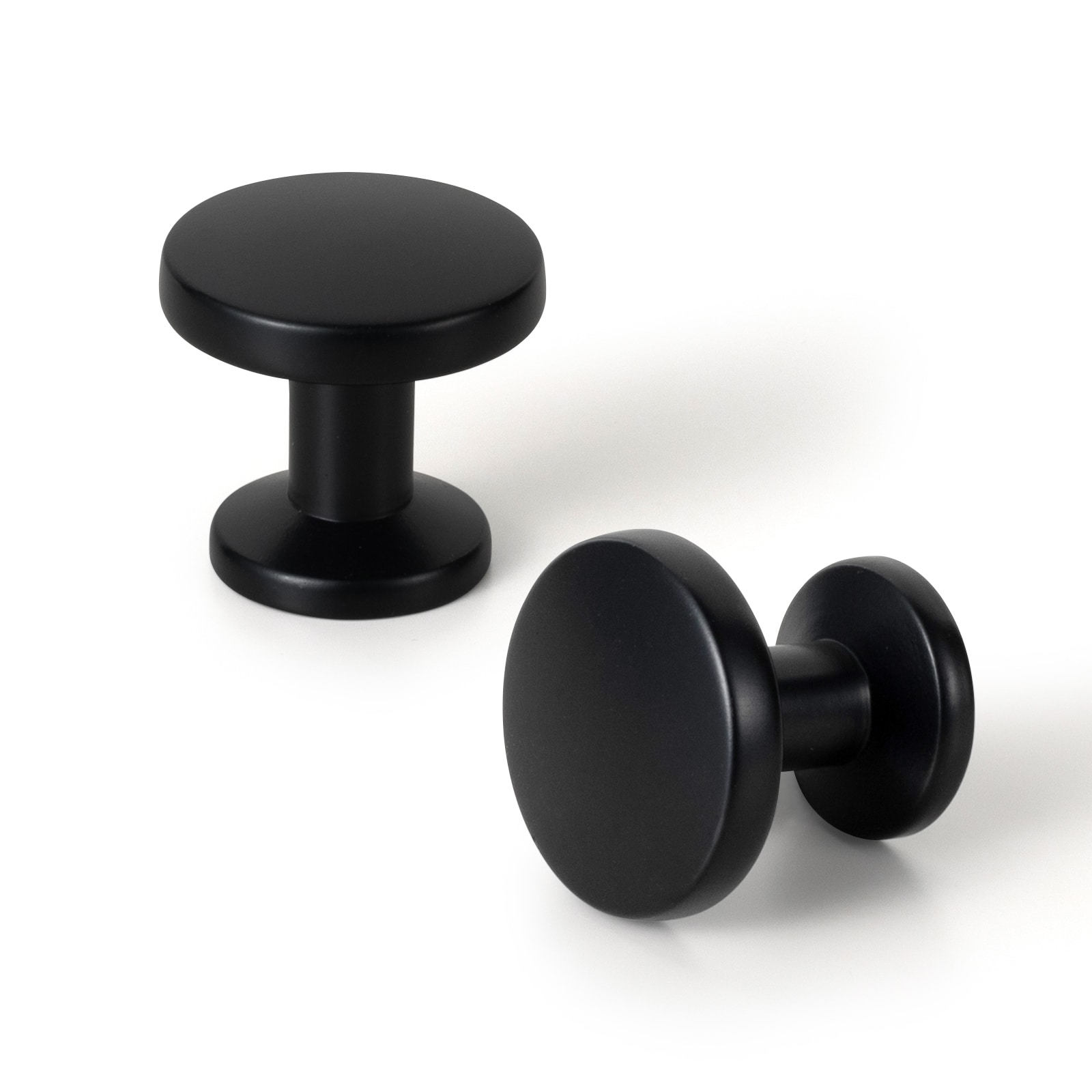 Miaokesen 9359B-DK-12 1-3/16-in Matte Black Novelty Modern Cabinet Knob 12 -Pack