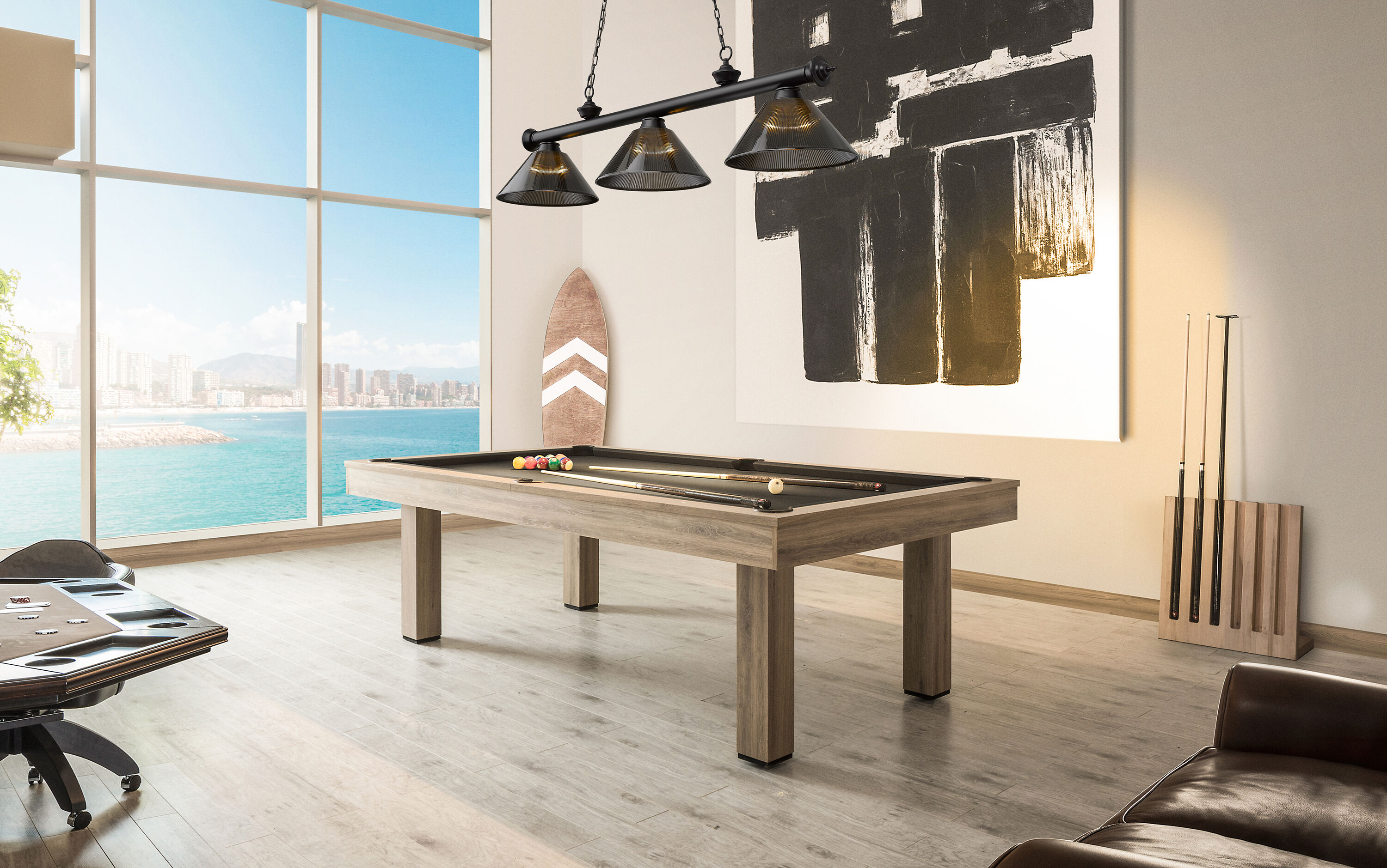 Z-Lite 2306-3MB-ARS Pool-Table-Lighting - View #6