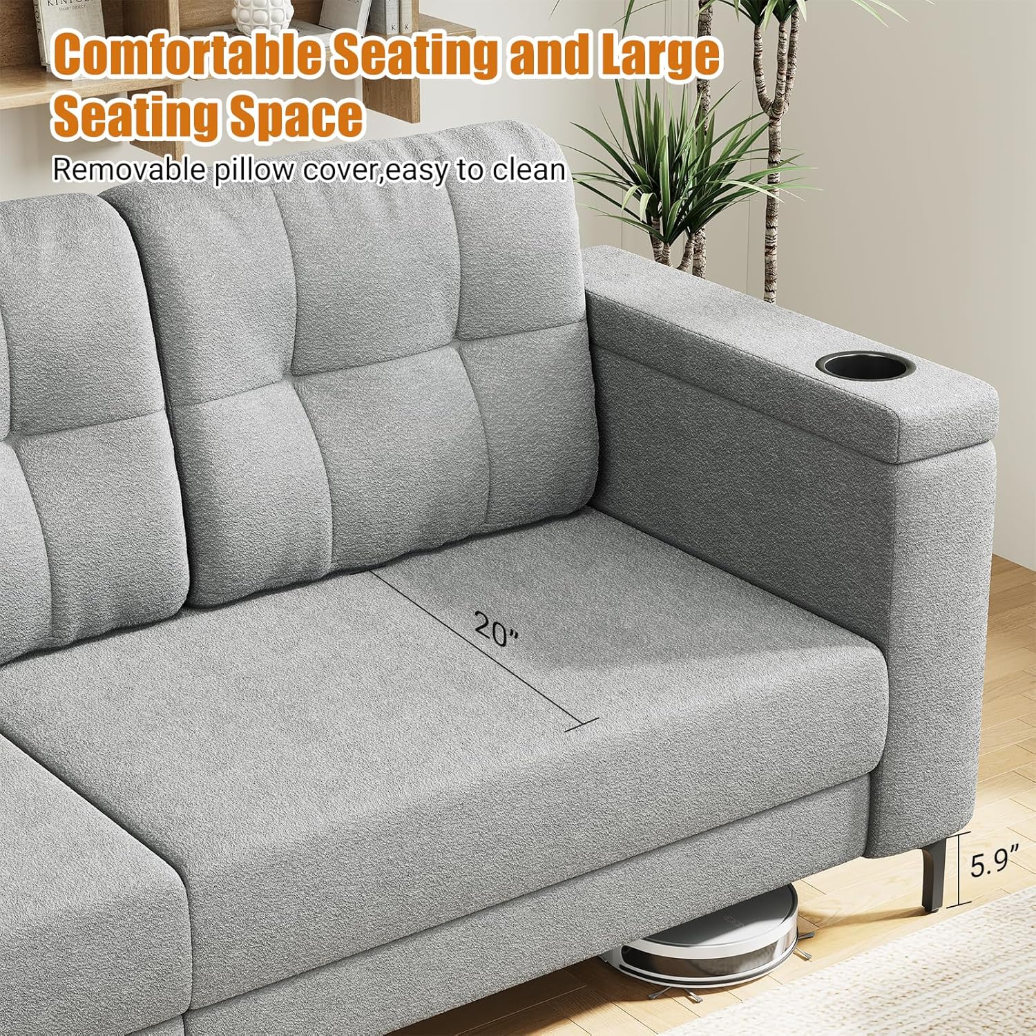 WhizMax PD-PHO-343FWUNS Sofas-Loveseats - View #4