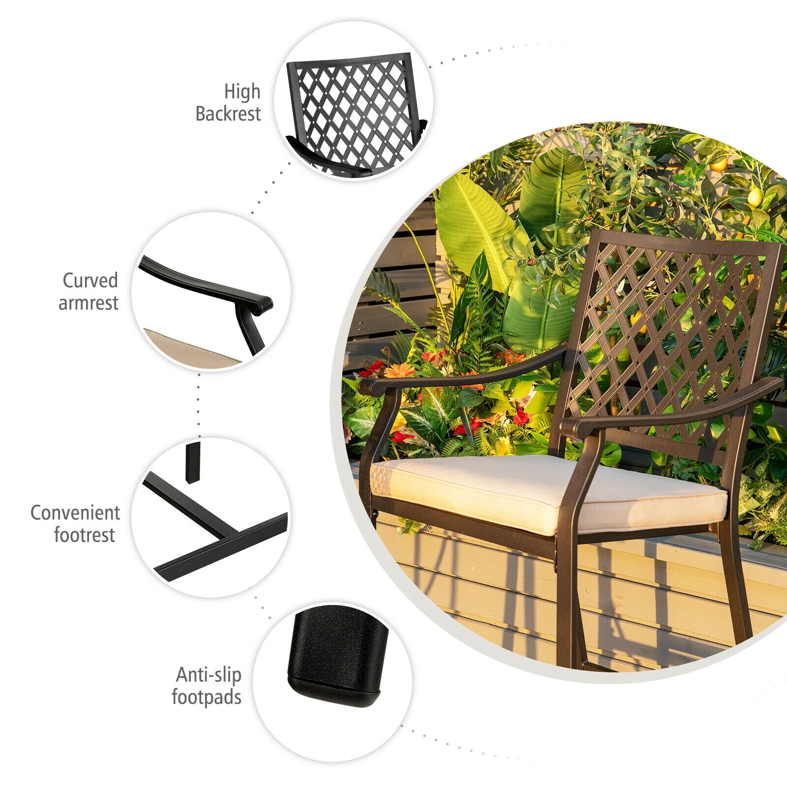 Forclover HYFE-10139-22 Patio-Chairs - View #7