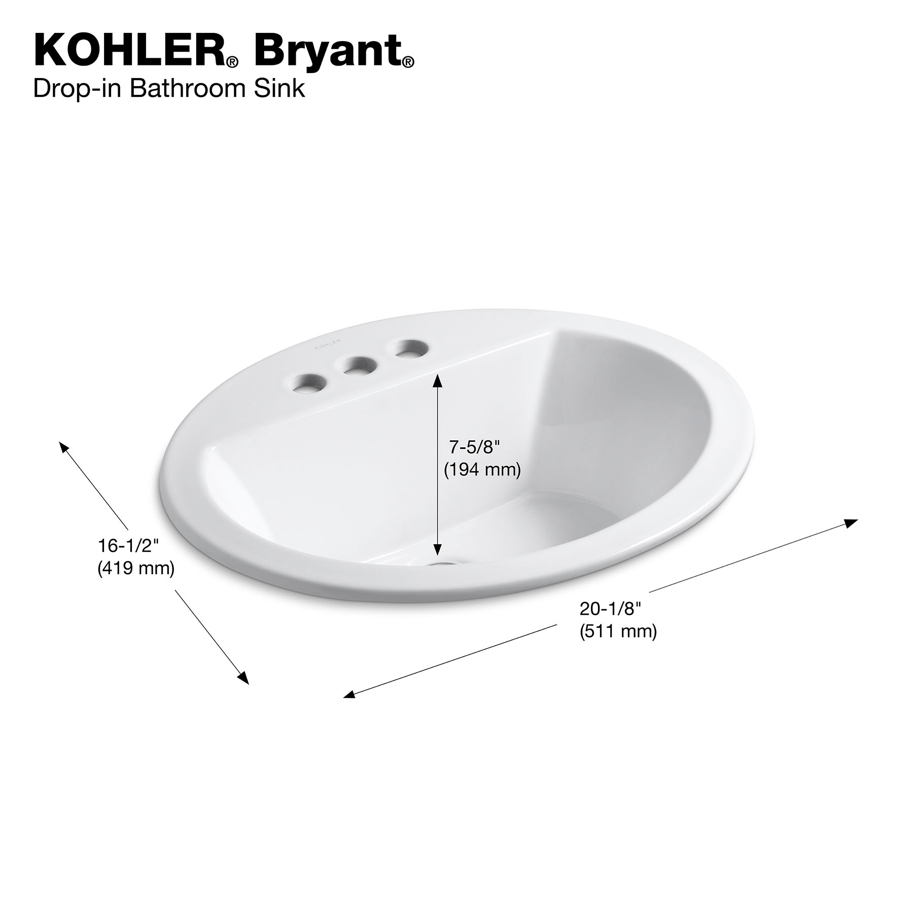 KOHLER R2699-4-0 Bath-Sink - View #3
