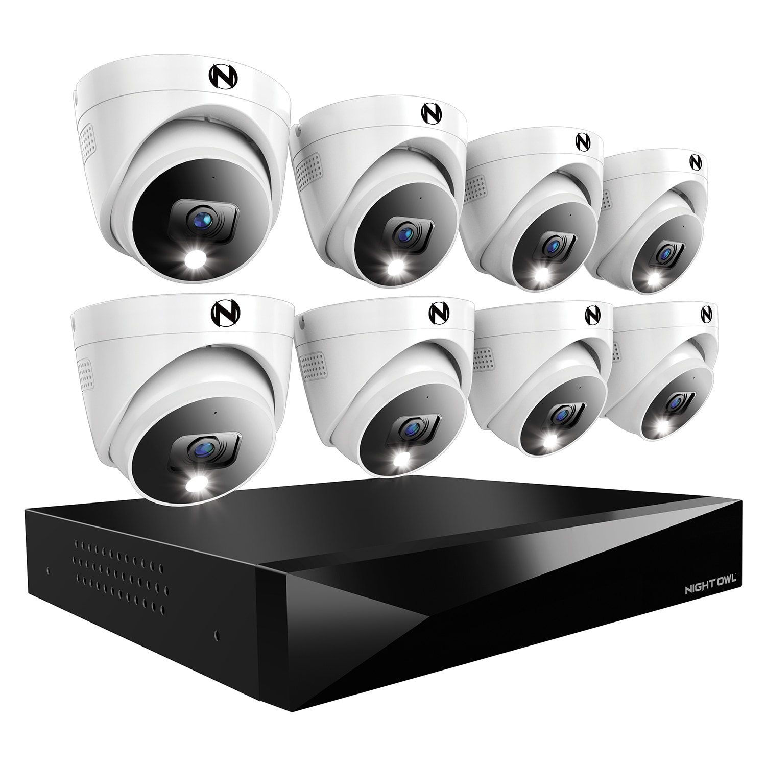 Night Owl FTD4 Indoor/Outdoor 8-Camera Hardwired Spotlight 2Tb Hard Drive Security Camera System FTD4-82-8LDM Sansujyuku sansujyuku.com