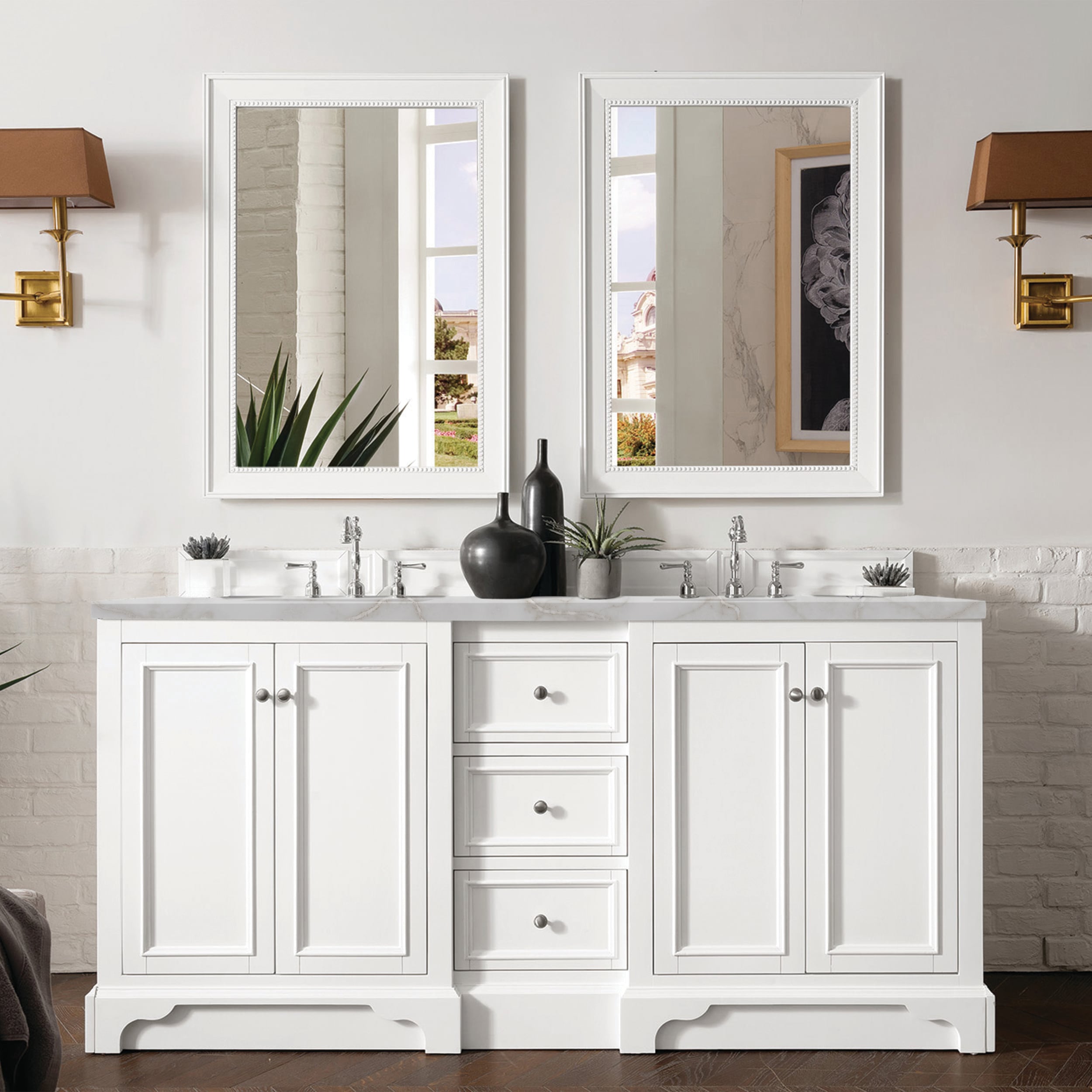 James Martin Vanities 825-V72-BW-3VSL Bath-Vanity-Combo - View #2