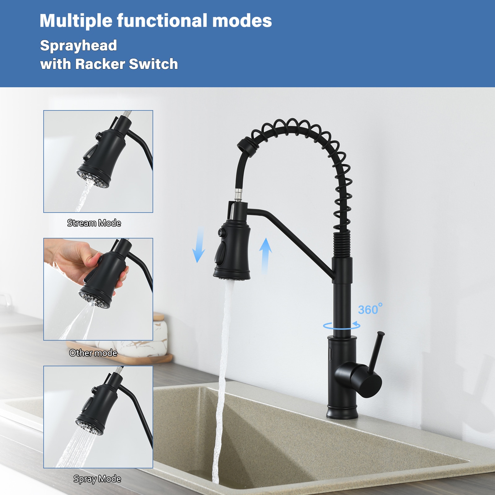 Flynama XY-H-IS2257B Kitchen-Faucets - View #8