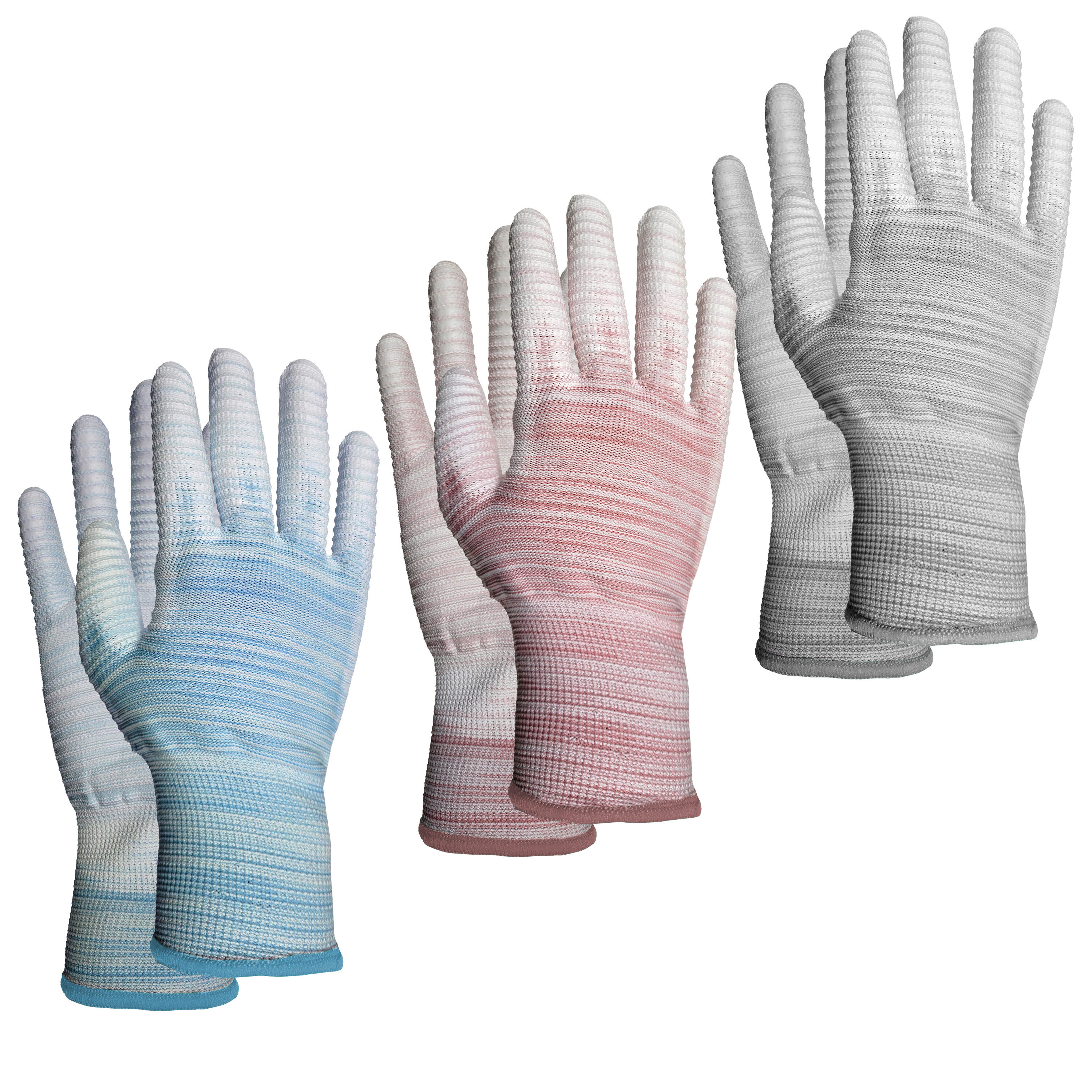 Style Selections Medium Polyurethane Dipped Polyester Gardening Gloves,  (3-Pairs) in the Work Gloves department at