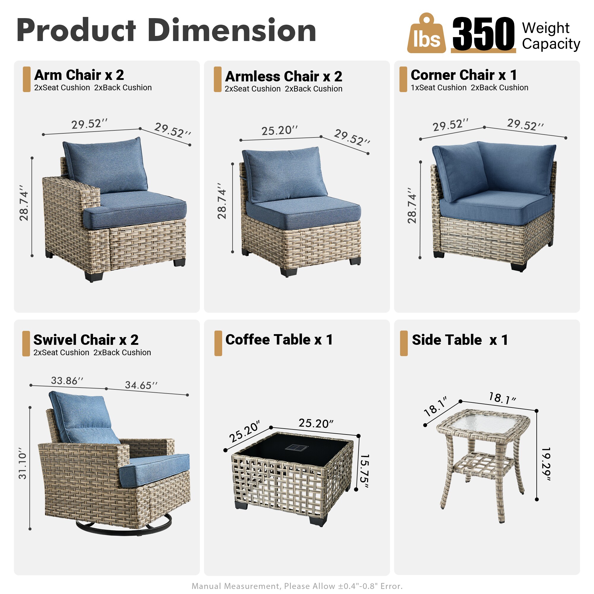 Pouuin STYZBS509 Patio-Sofas-Daybeds - View #2