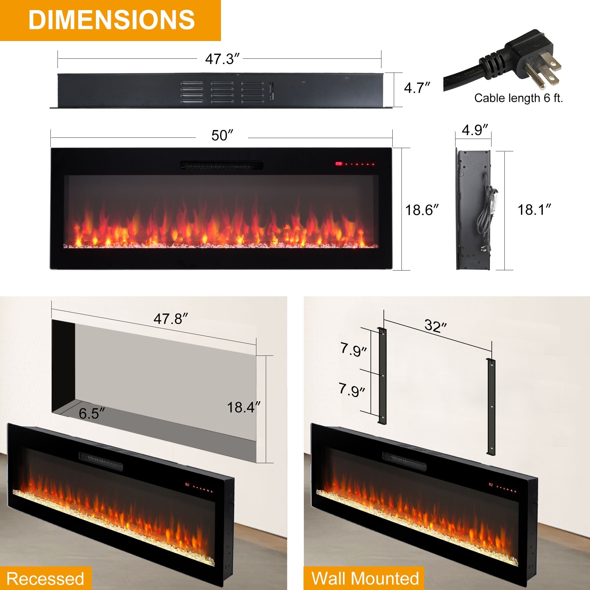 Dimakai DK-W1769P249200 Electric-Fireplaces - View #11