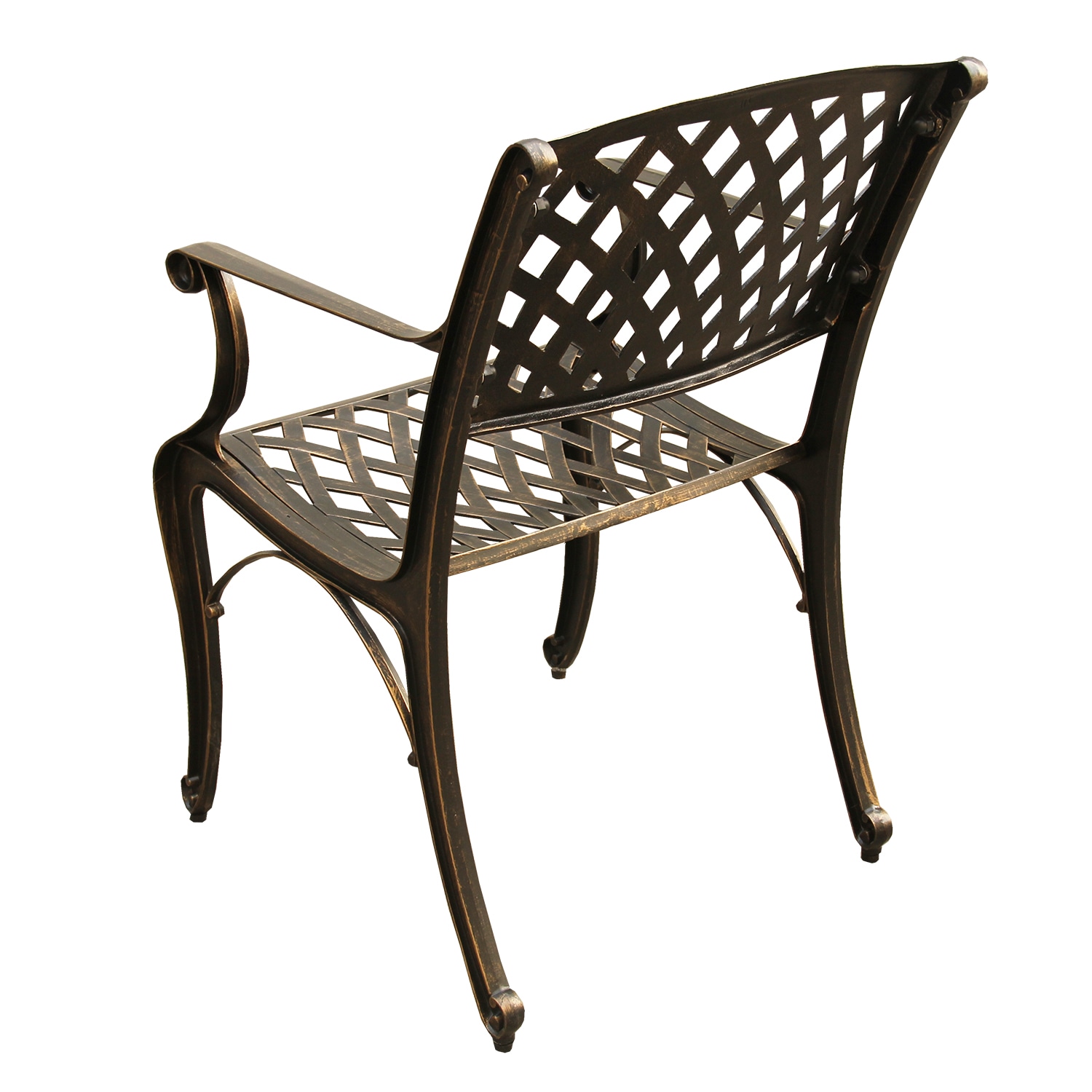 95" Bronze Aluminum Rectangular Patio Dining Set with Eight Arm Chairs