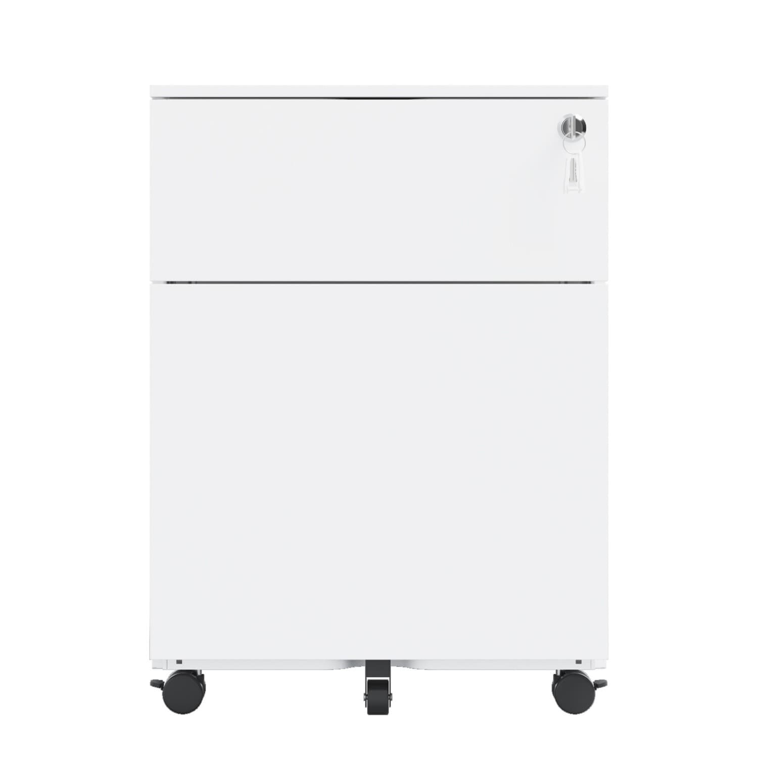 Miki Shinly HT-5346-05MI White 3 -Drawer 17.72-in File Cabinet