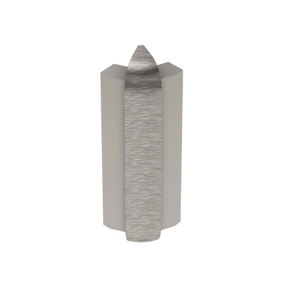 Schluter Systems E135RS100ATGB39 Rondec-Step 0.375-in W x 1.875-in L Brushed nickel anodized aluminum Aluminum Outside corner Tile Edge Trim