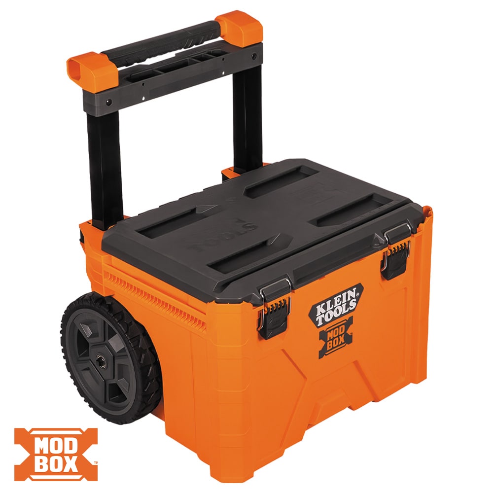 Klein Tools MODbox 22.6-in W x 44-in H x 19.88-in D Orange Plastic and Metal Rolling Tool Box 54802MB Sansujyuku sansujyuku.com