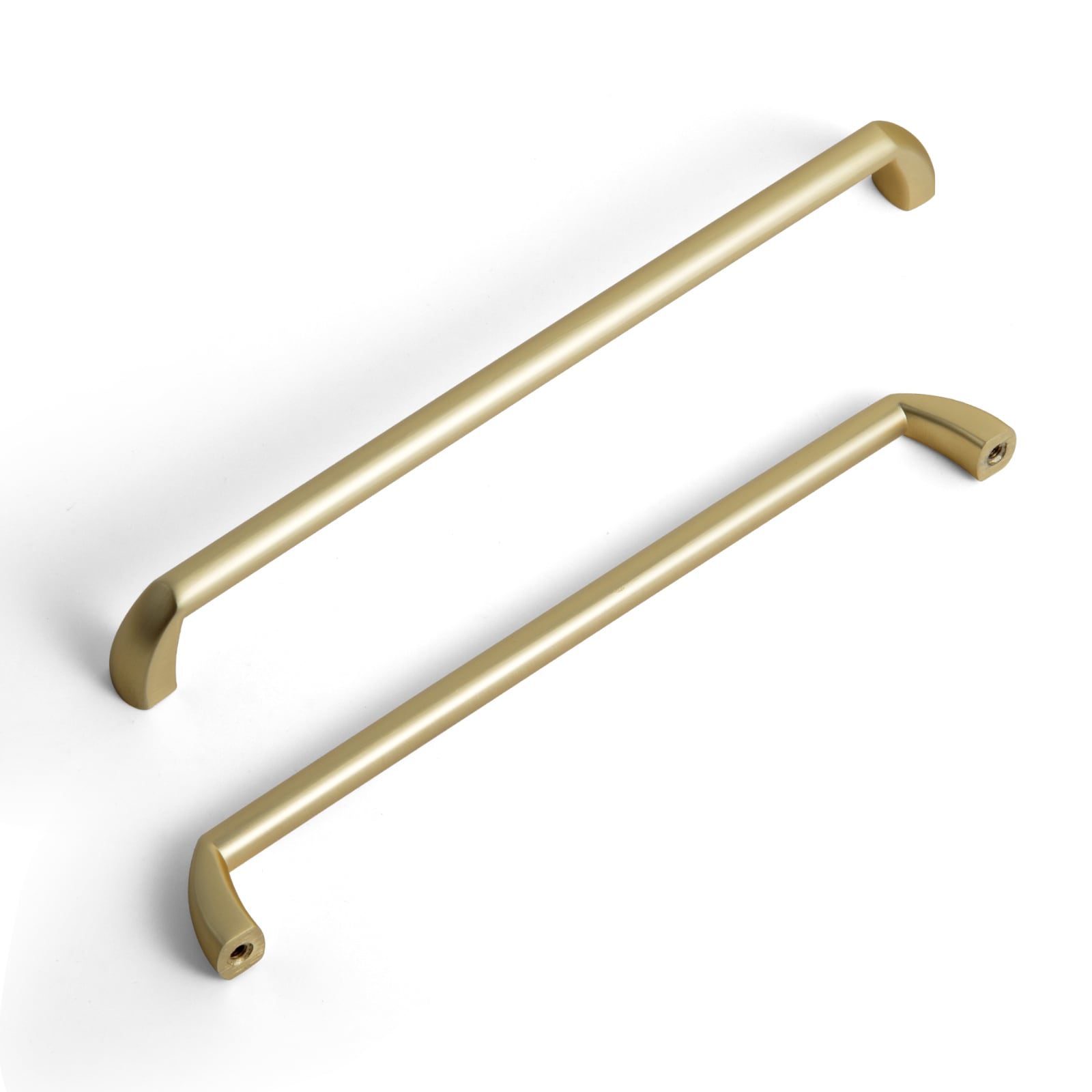 Miaokesen 8220TLS-192-12 7-9/16-in , 192mm Center to Center Light Brushed Brass Novelty Handle 12 -Pack