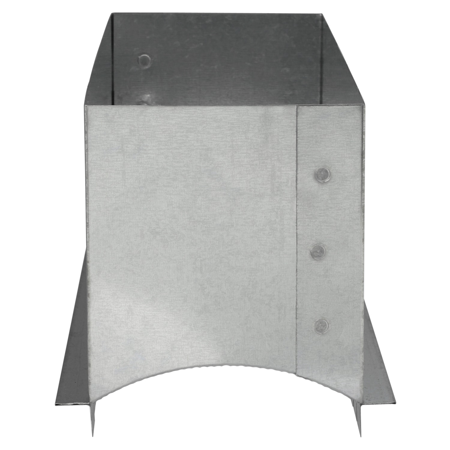 IMPERIAL 12-in 30 Gauge Galvanized Steel Saddle Register Duct Boot in ...