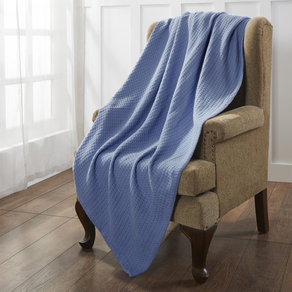 Amrapur Overseas 5THRBLKG-DNM-TN Thermal Blanket Denim 66-in x 90-in Throw