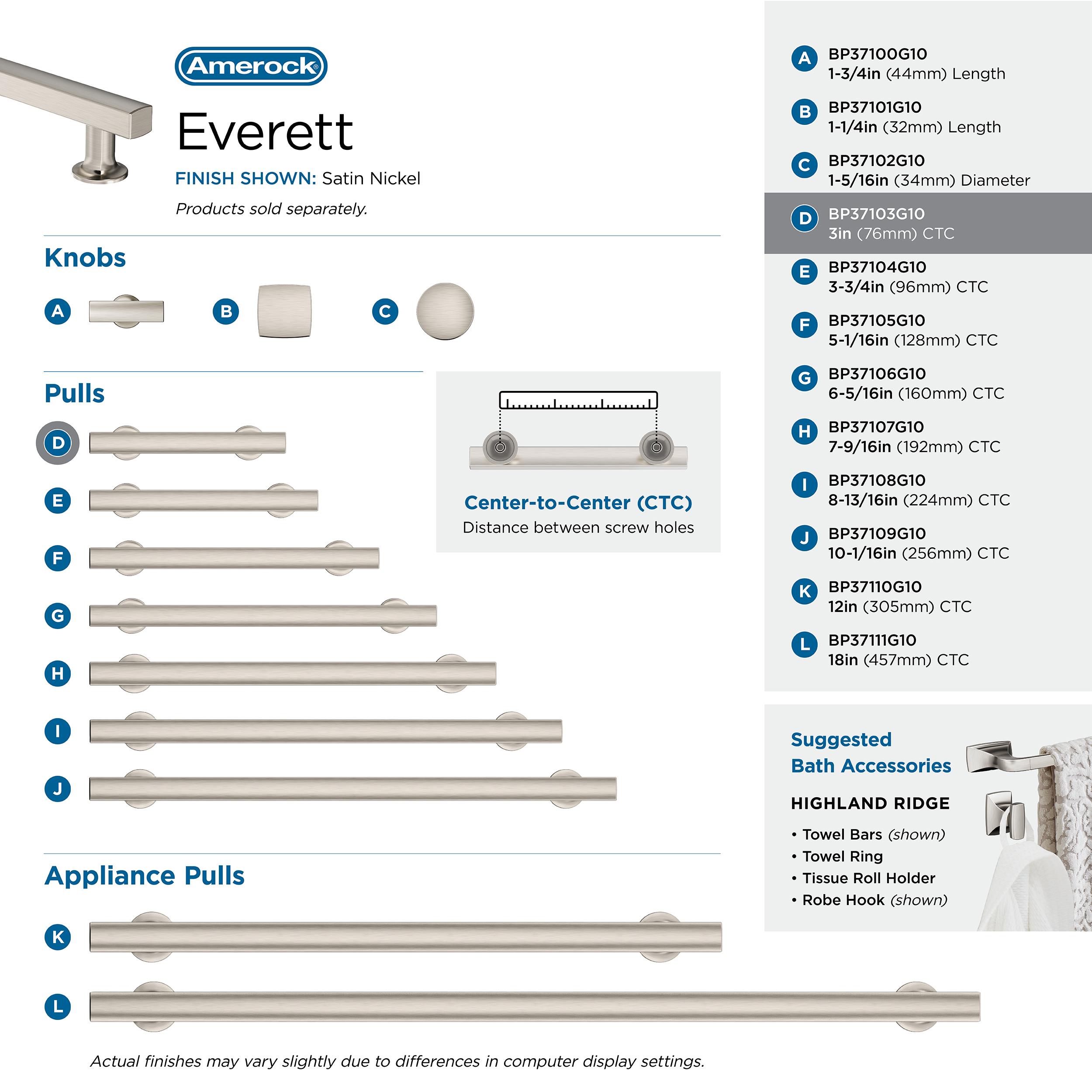 Amerock BP37103G10 Cabinet-Pulls - View #6