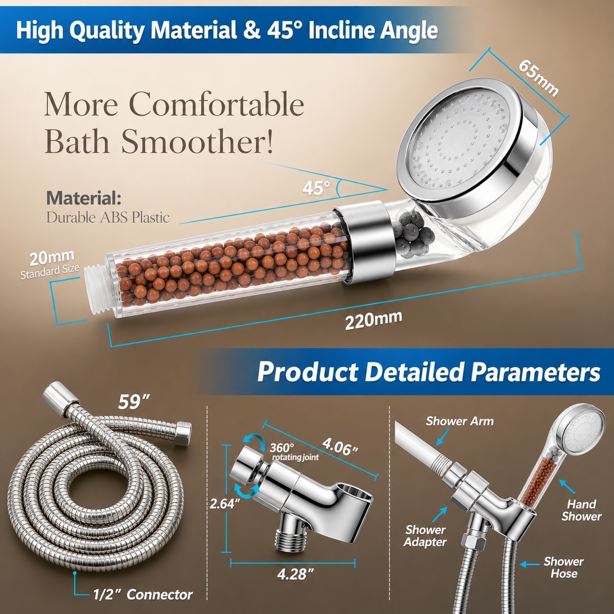 Baginizer BAGINIZER001298 Fixed-Showerhead - View #5