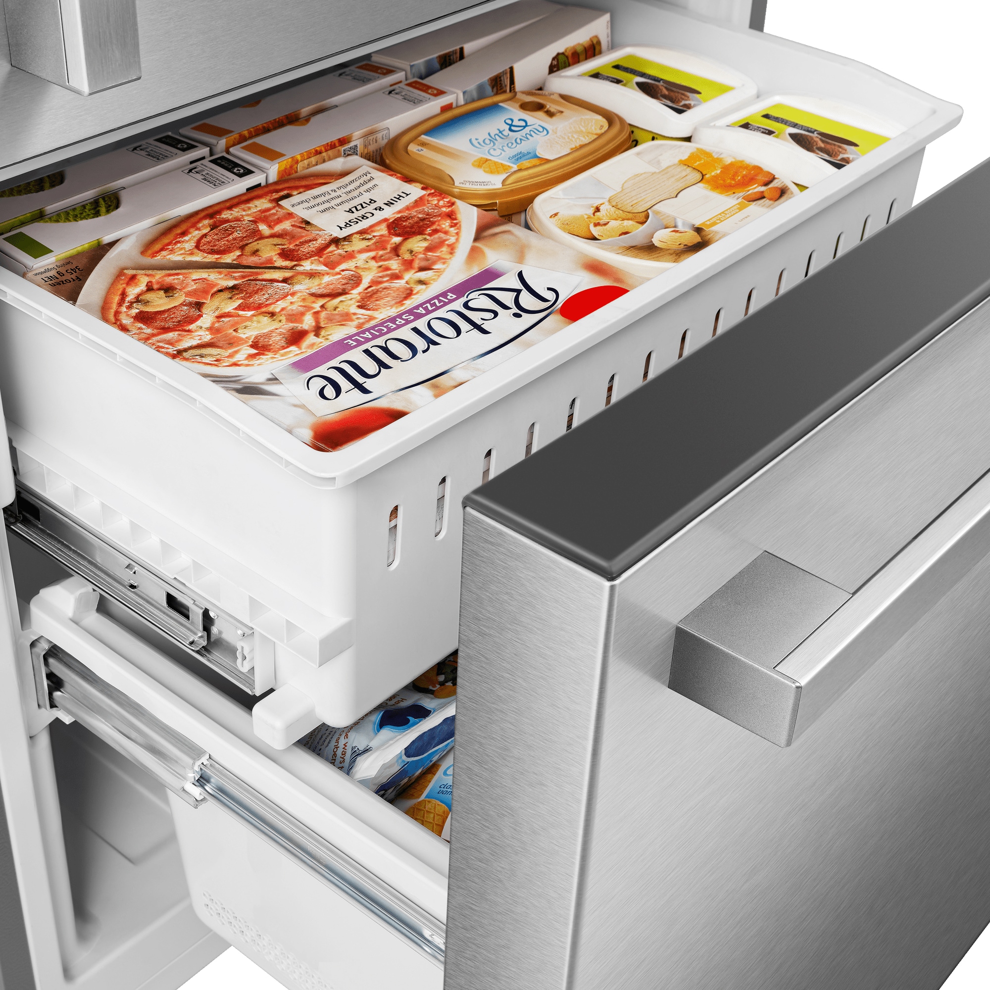 Mora 17.2 cu. ft. Counter Depth Bottom Freezer Refrigerator with LED  Interior Lighting