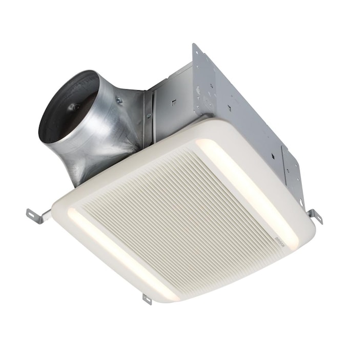 Broan Qtdc Series 110 150 Cfm Bathroom Exhaust Fan With Led Energy Star 174 In The Fans Heaters Department At Com - Broan Bathroom Ceiling Fans With Light