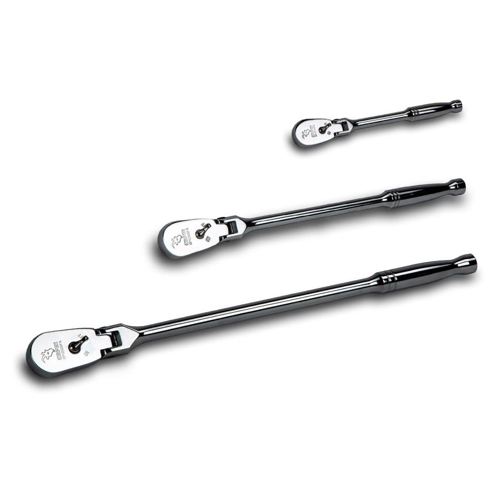 CRAFTSMAN HAND TOOLS 3pc 1/4 3/8 1/2 Fine Tooth THIN PROFILE Ratchet Wrench set 