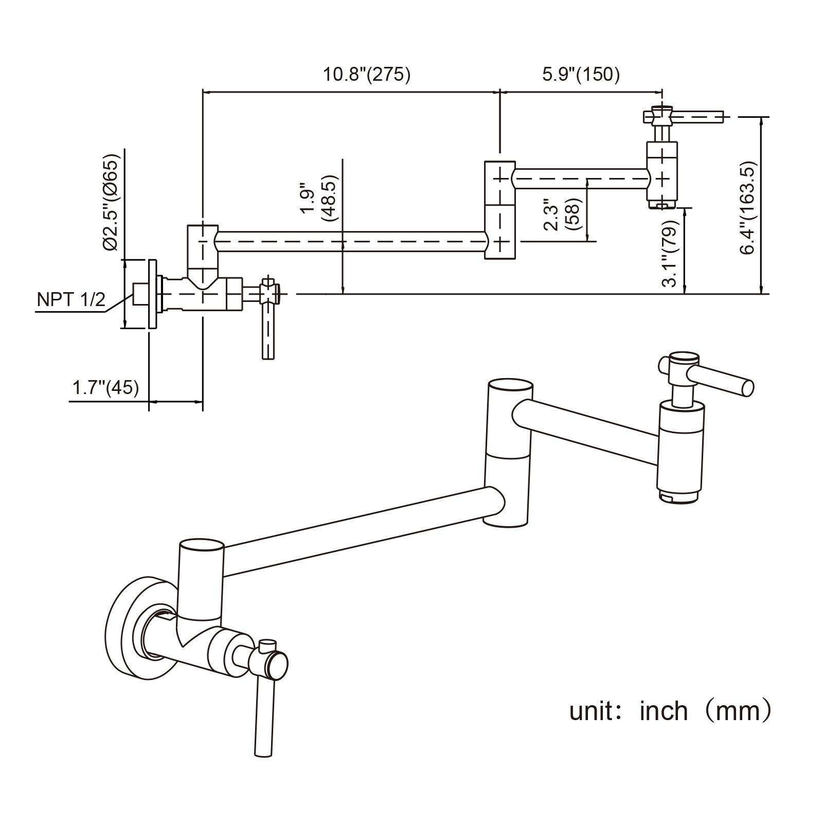 WOWOW VG2313001-LW Kitchen-Faucets - View #8