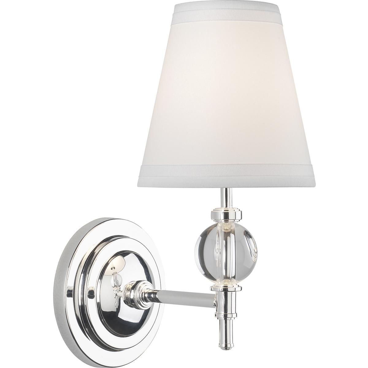 Robert Abbey Lighting Robert Abbey 3314 Muse 1 Light 5 inch Lead Crystal with Silver Plate Wall Sconce Wall Light