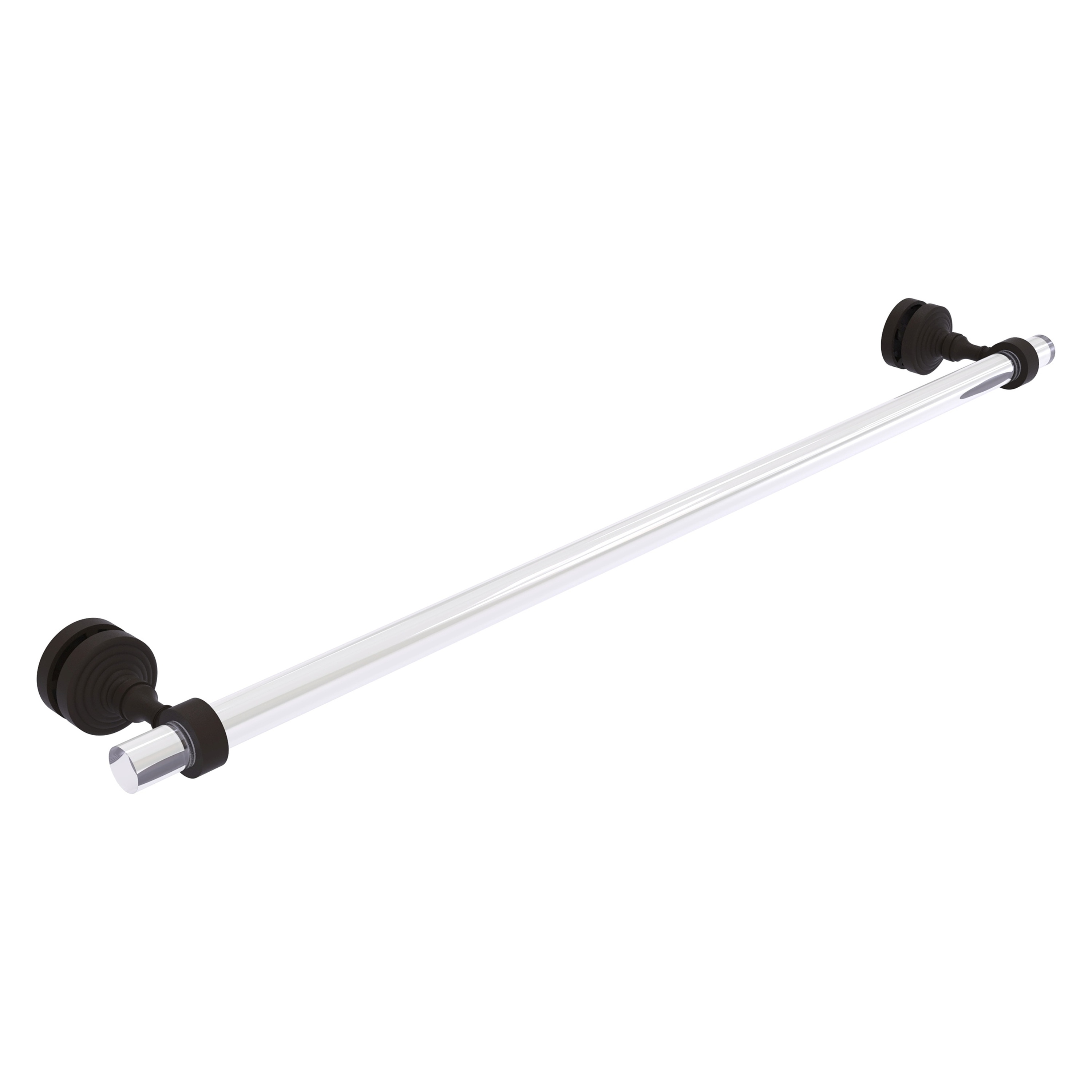 Allied Brass PG-41-SM-30-ORB Pacific Grove 30-in Oil Rubbed Bronze Wall mount Single Towel Bar